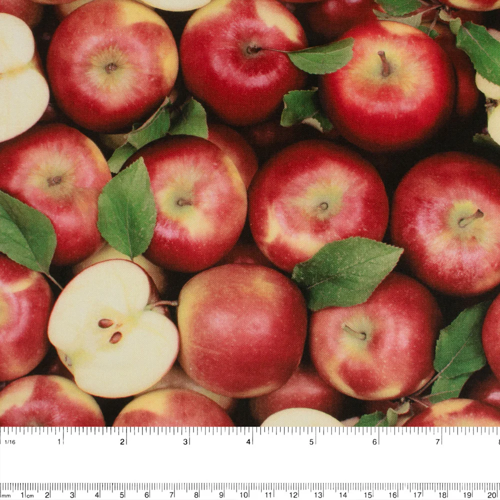 FRUIT STAND Printed Cotton - Apples - Image 2