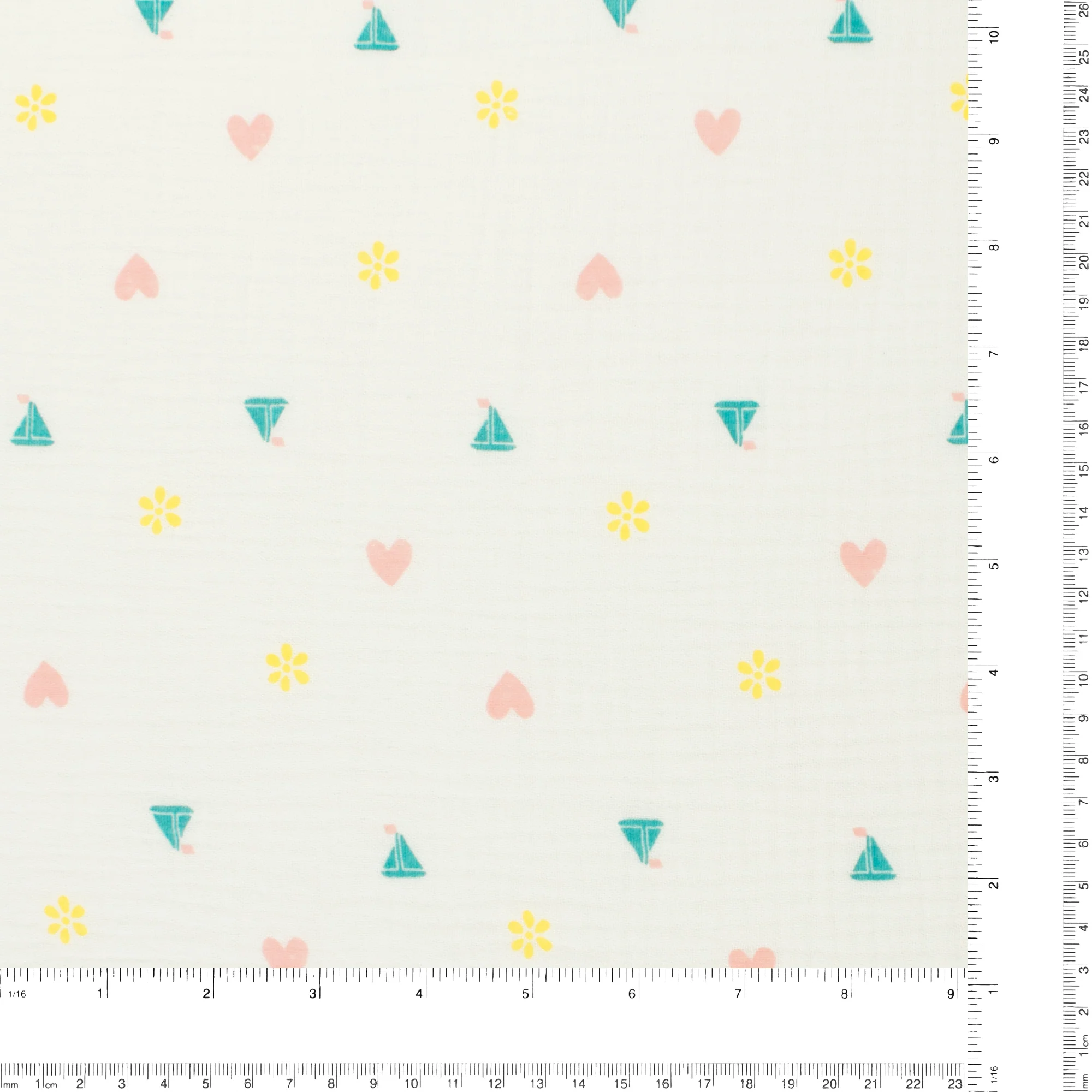 Gauze Cotton Print - NAP TIME - 006 - White - Image 3