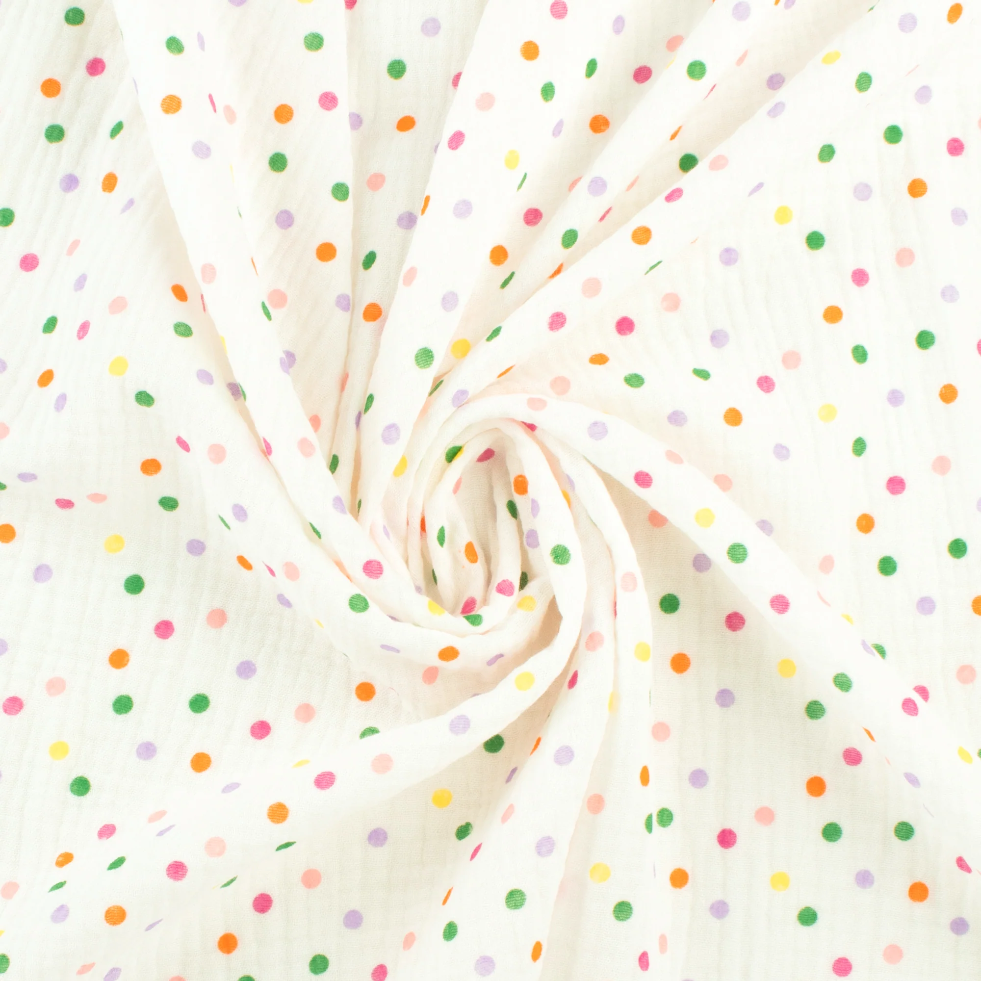 Gauze Cotton Print - NAP TIME - 007 - White - Image 2