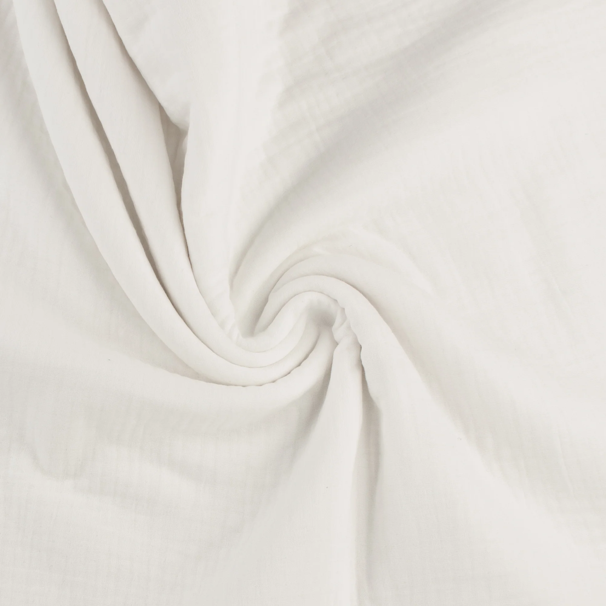 Gauze Cotton Solid - NAP TIME - 001 - White - Image 2