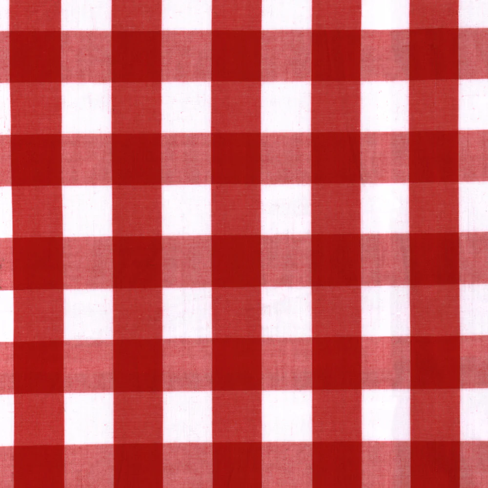 Gingham 1 Inch - Red