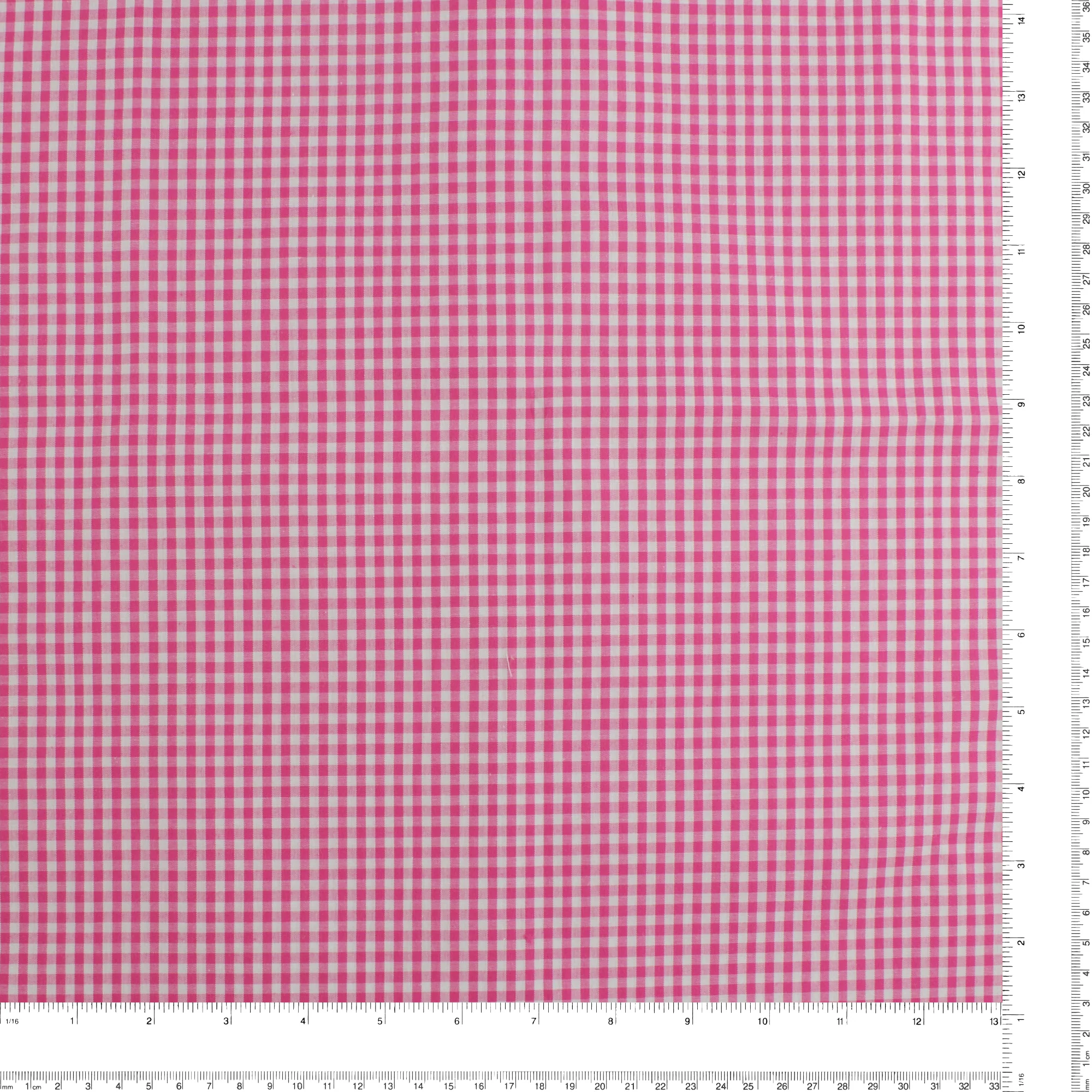 Gingham Check - Bright Pink 1/8'' - Image 3