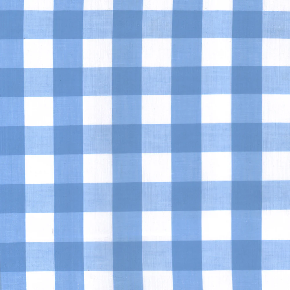 Gingham Check - Light Blue 1"
