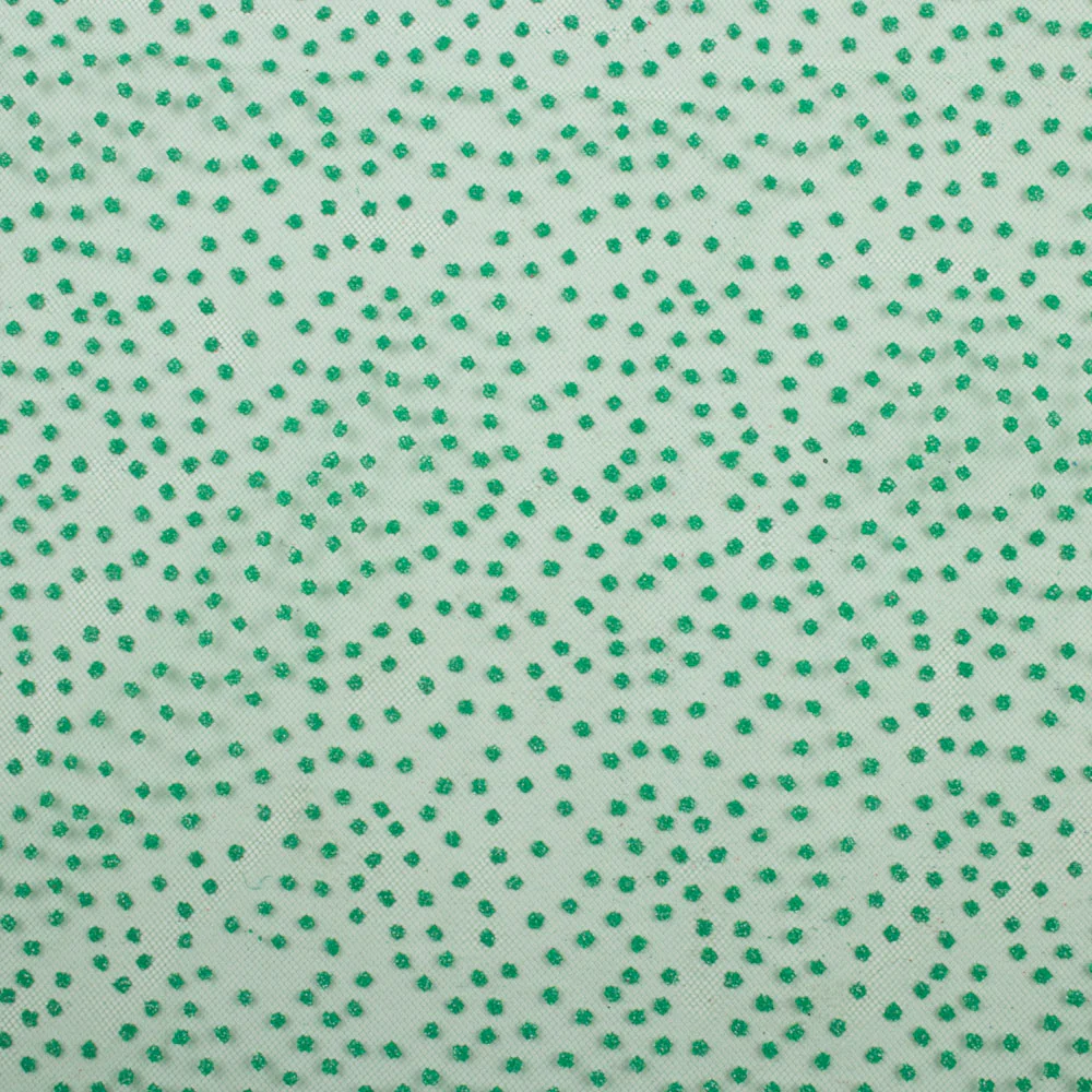 Glitter Dot - Green