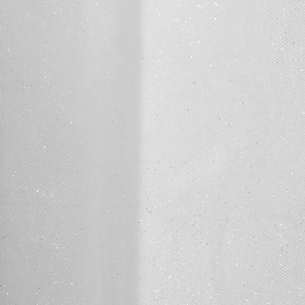 Glitter Tulle - White