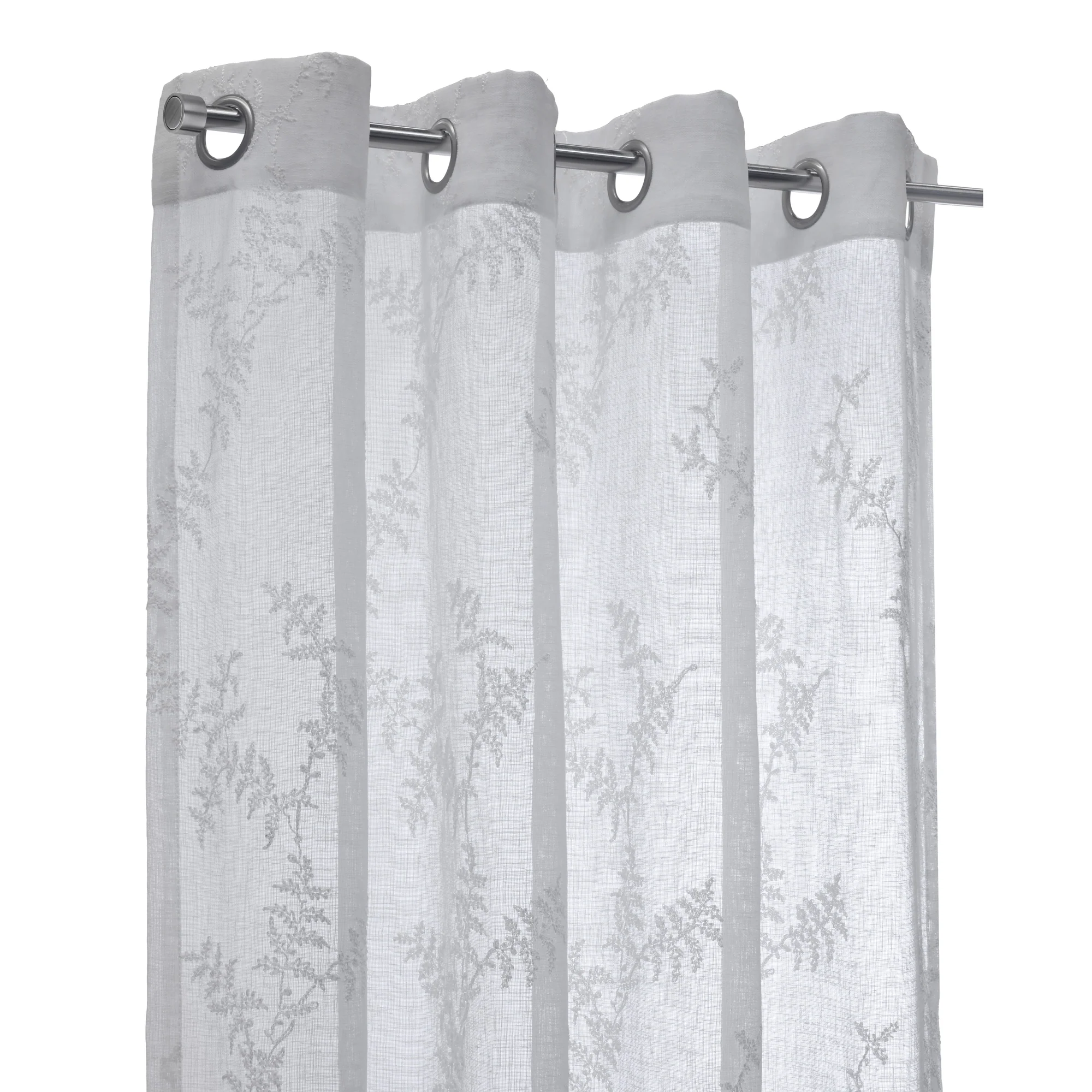 Grommet curtain panel - Annie - White - Image 9
