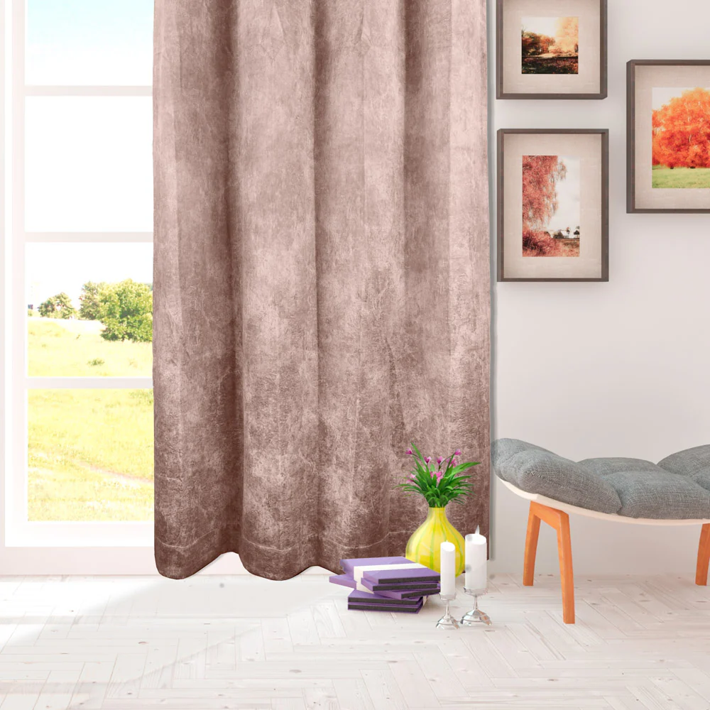 Grommet Curtain Panel - Antilope - Rosewood - Image 2
