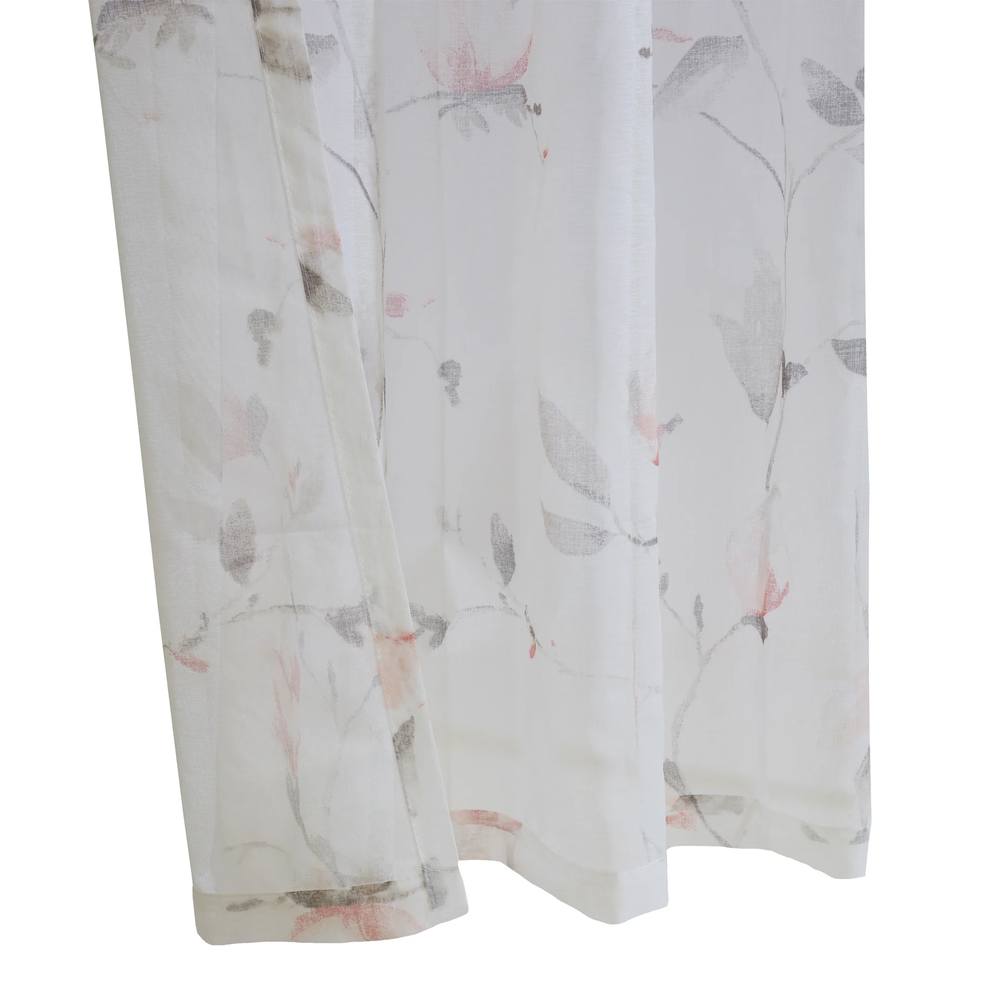 Grommet curtain panel - Bloom - Coral - 52 x 84'' - Image 3
