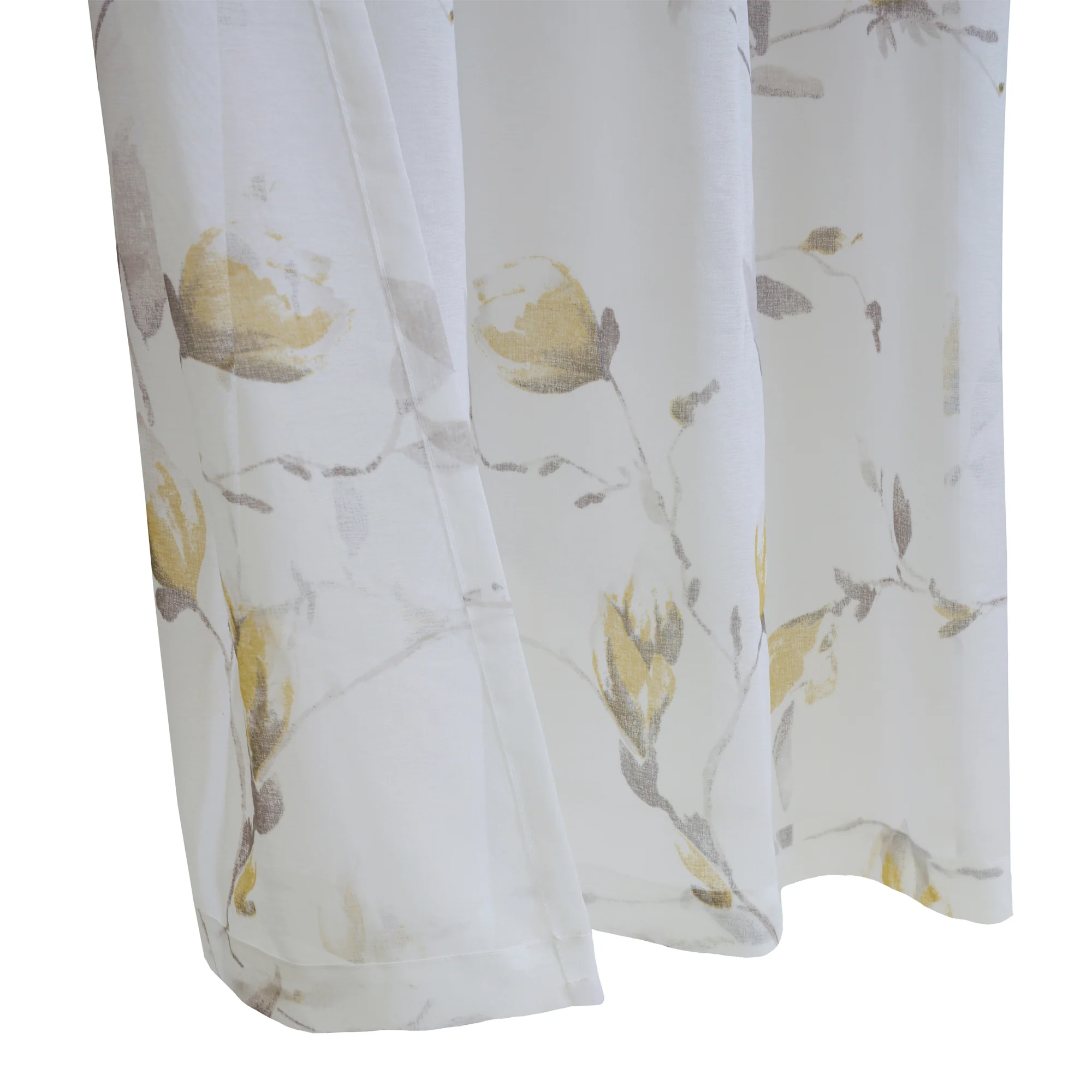 Grommet curtain panel - Bloom - Yellow - 52 x 84'' - Image 3