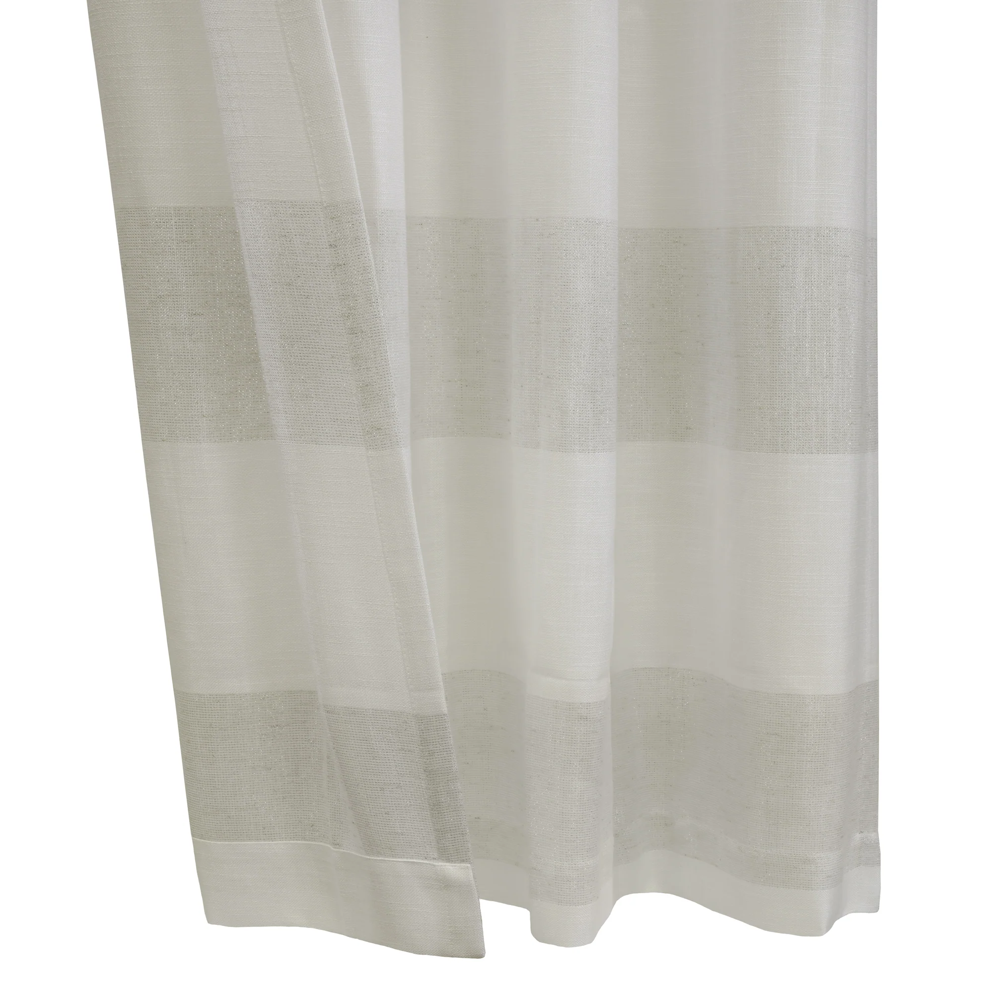 Grommet curtain panel - Brio - Grey & Ivory - Image 3