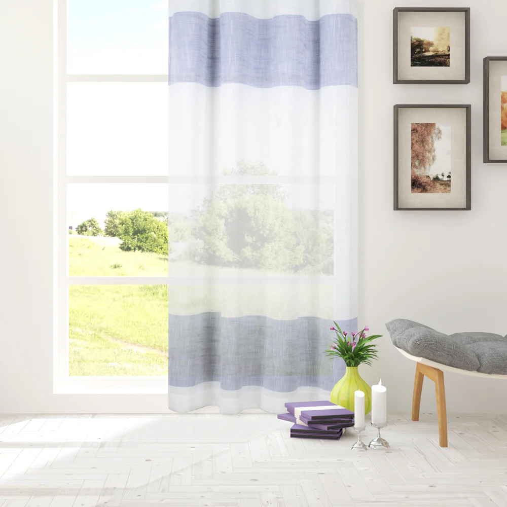 Grommet curtain panel - Elodie - Royal - Image 2