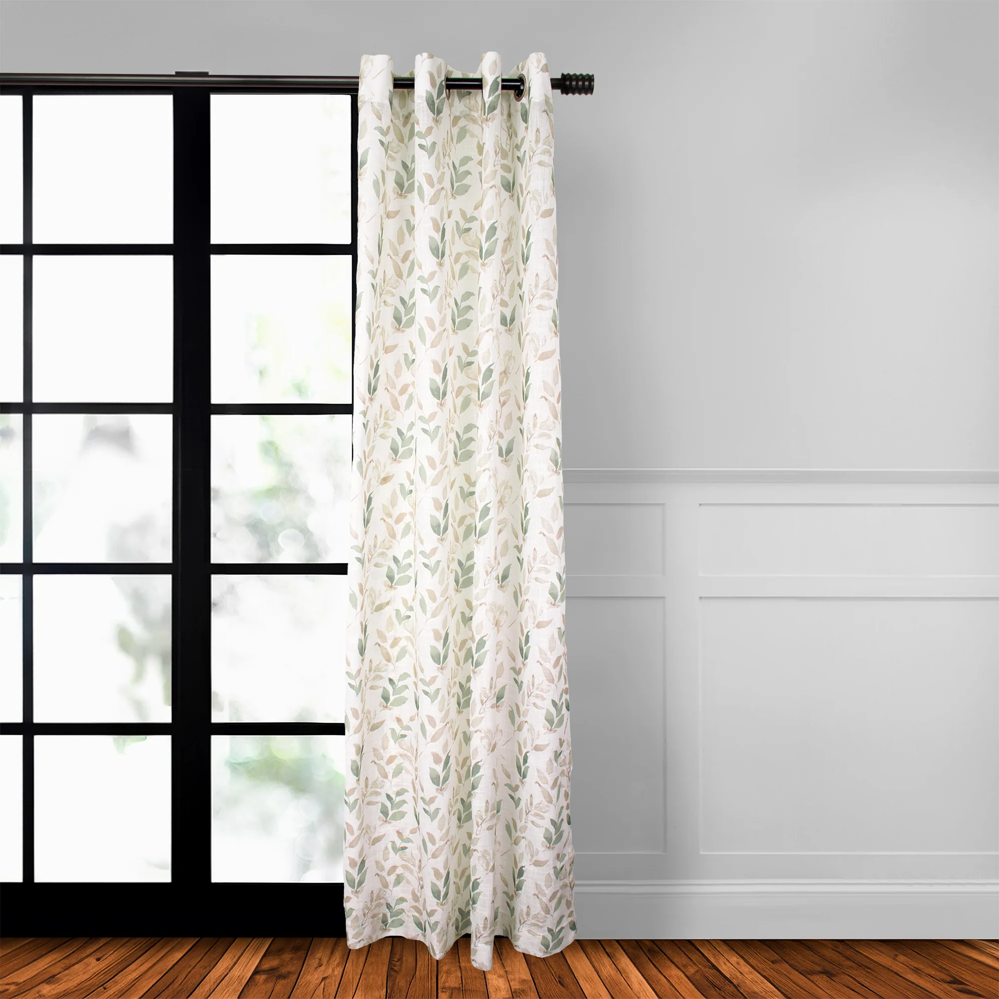 Grommet curtain panel - GRETA - Green