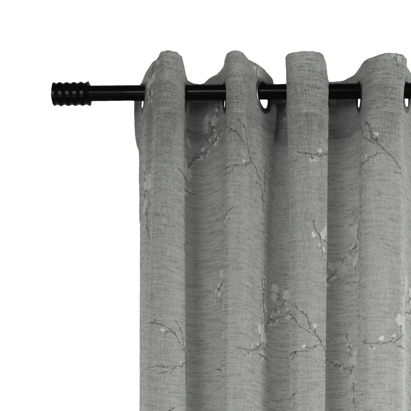 Grommet curtain panel - Hana - Grey - Image 2
