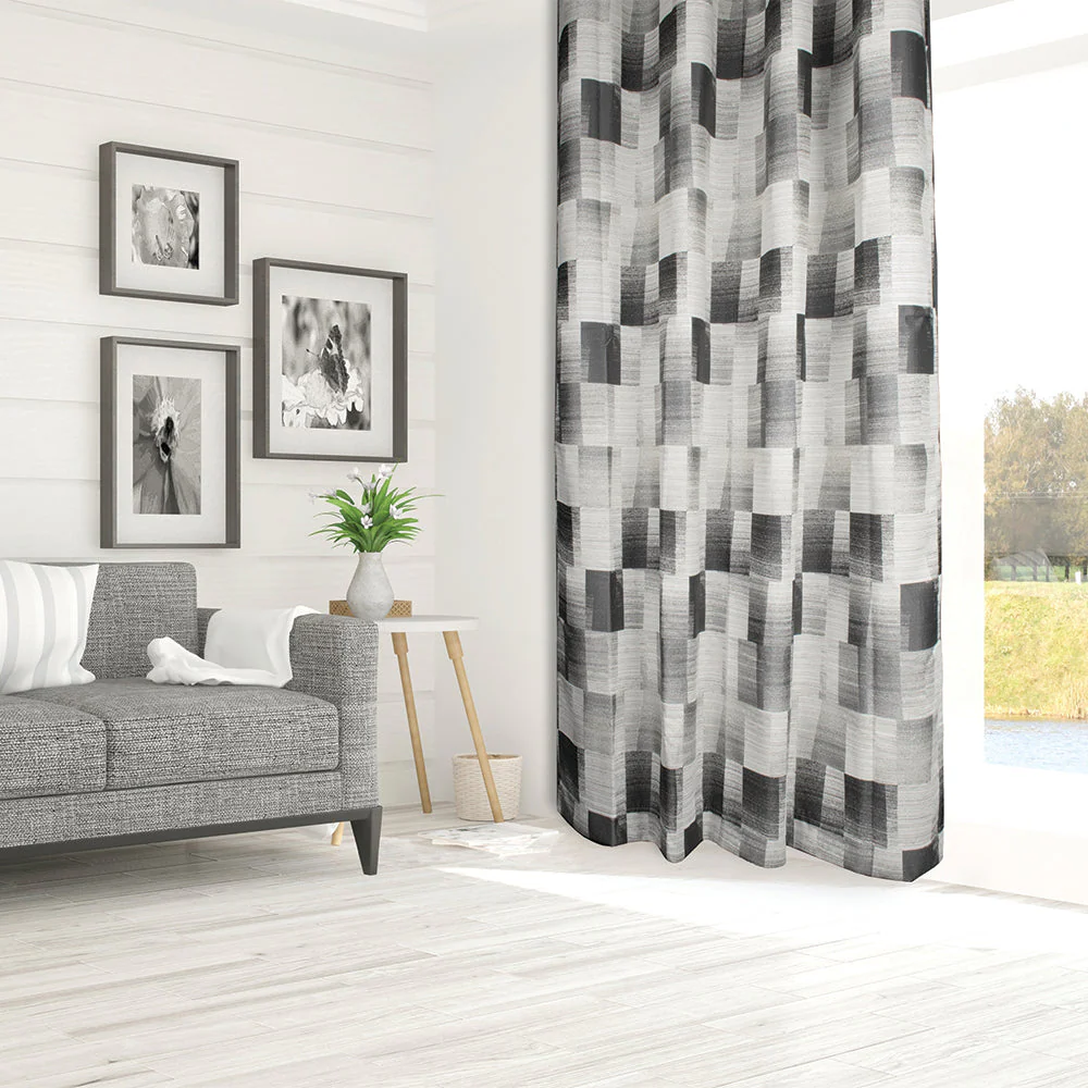 Grommet Curtain Panel - Jaxson - Grey - 54 x 84'' - Image 3