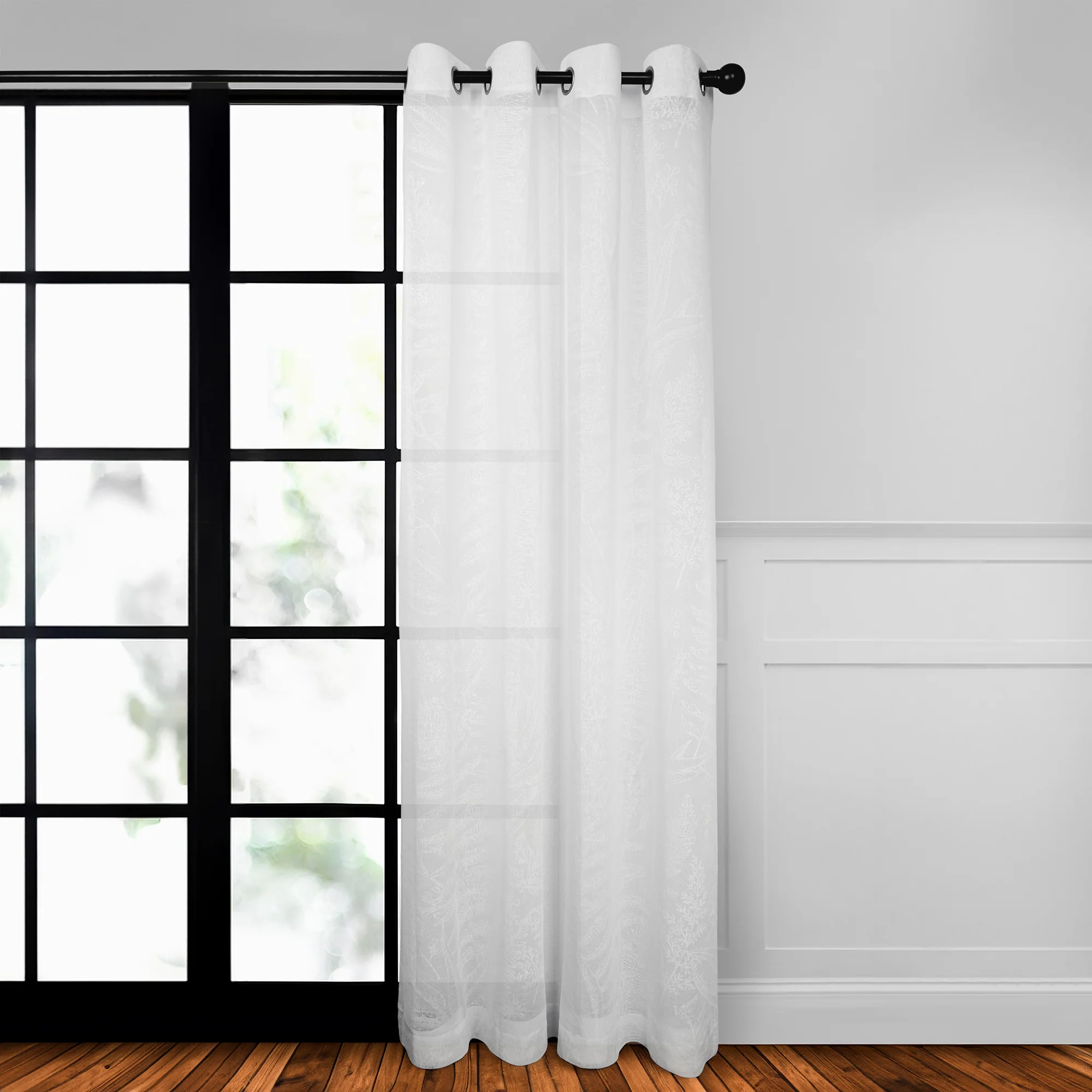 Grommet curtain panel - Liko - White