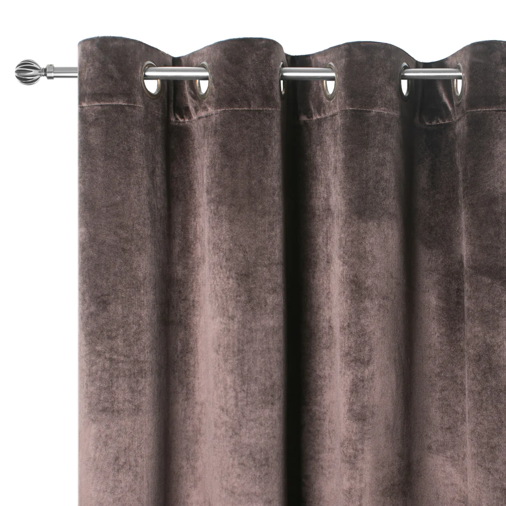 Grommet curtain panel - Luxe - Dark Brown