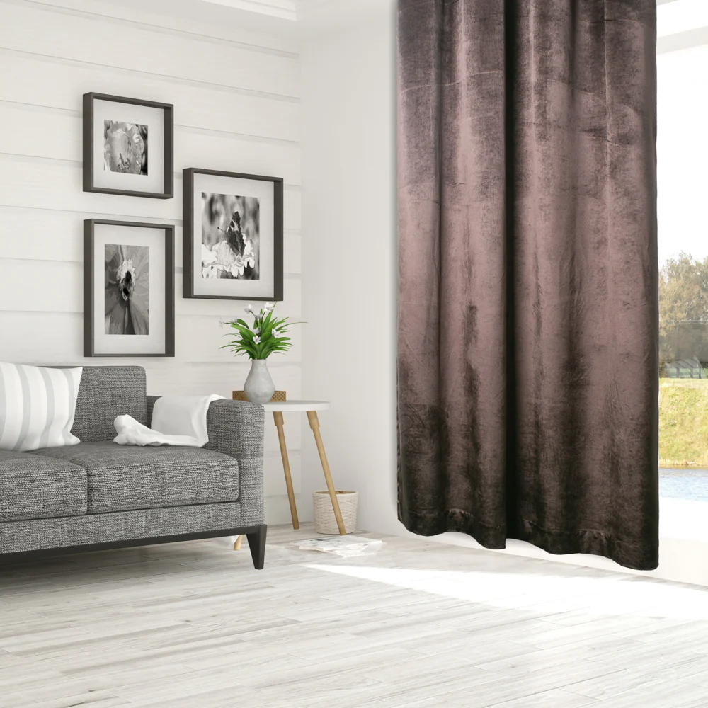 Grommet curtain panel - Luxe - Dark Brown - Image 3