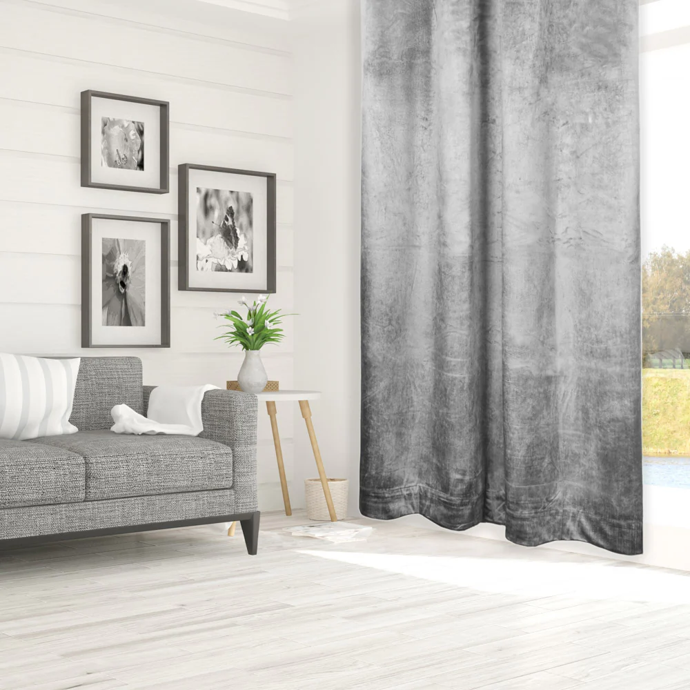 Grommet curtain panel - Luxe - Inox - 52 x 85'' - Image 2