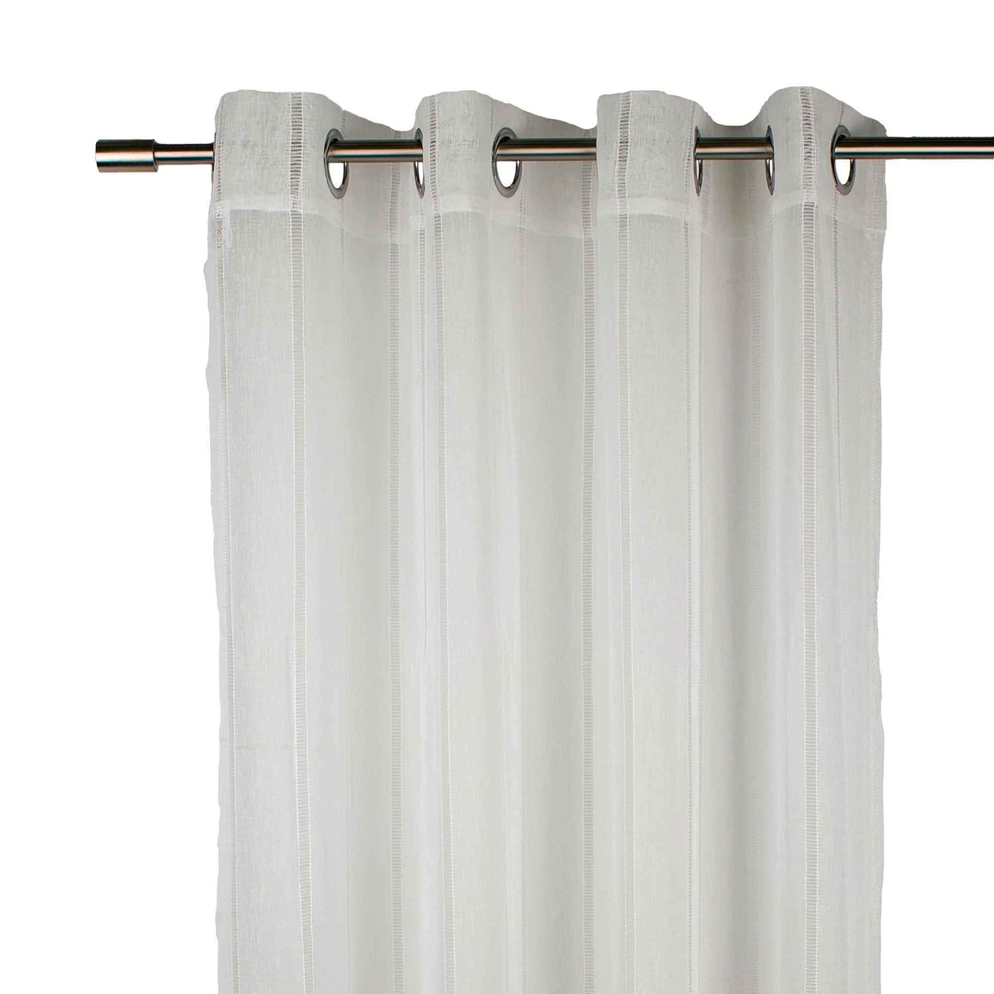 Grommet curtain panel - Nissa - White