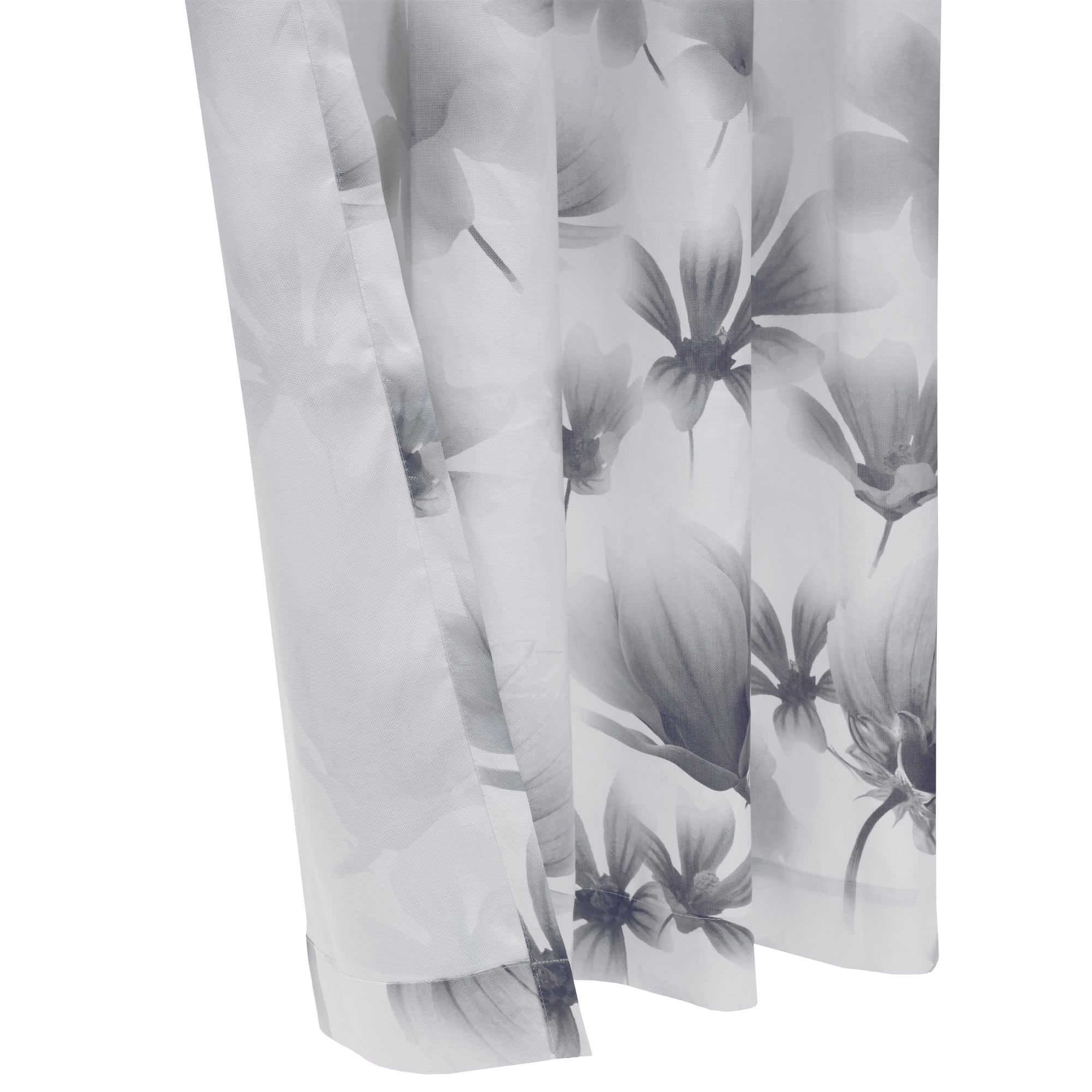 Grommet curtain panel - Ophelia - White Grey - Image 3
