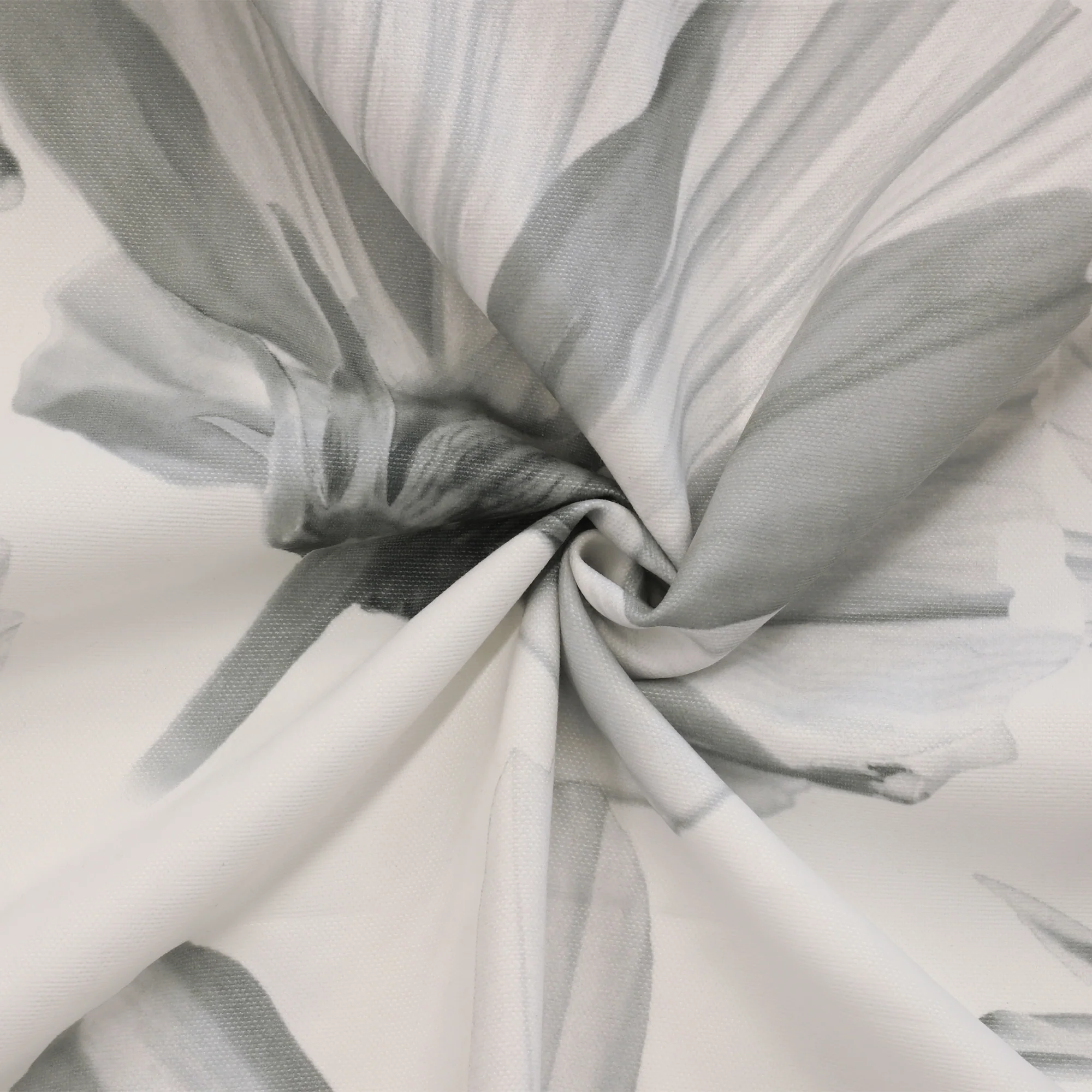 Grommet curtain panel - Ophelia - White Grey - Image 4