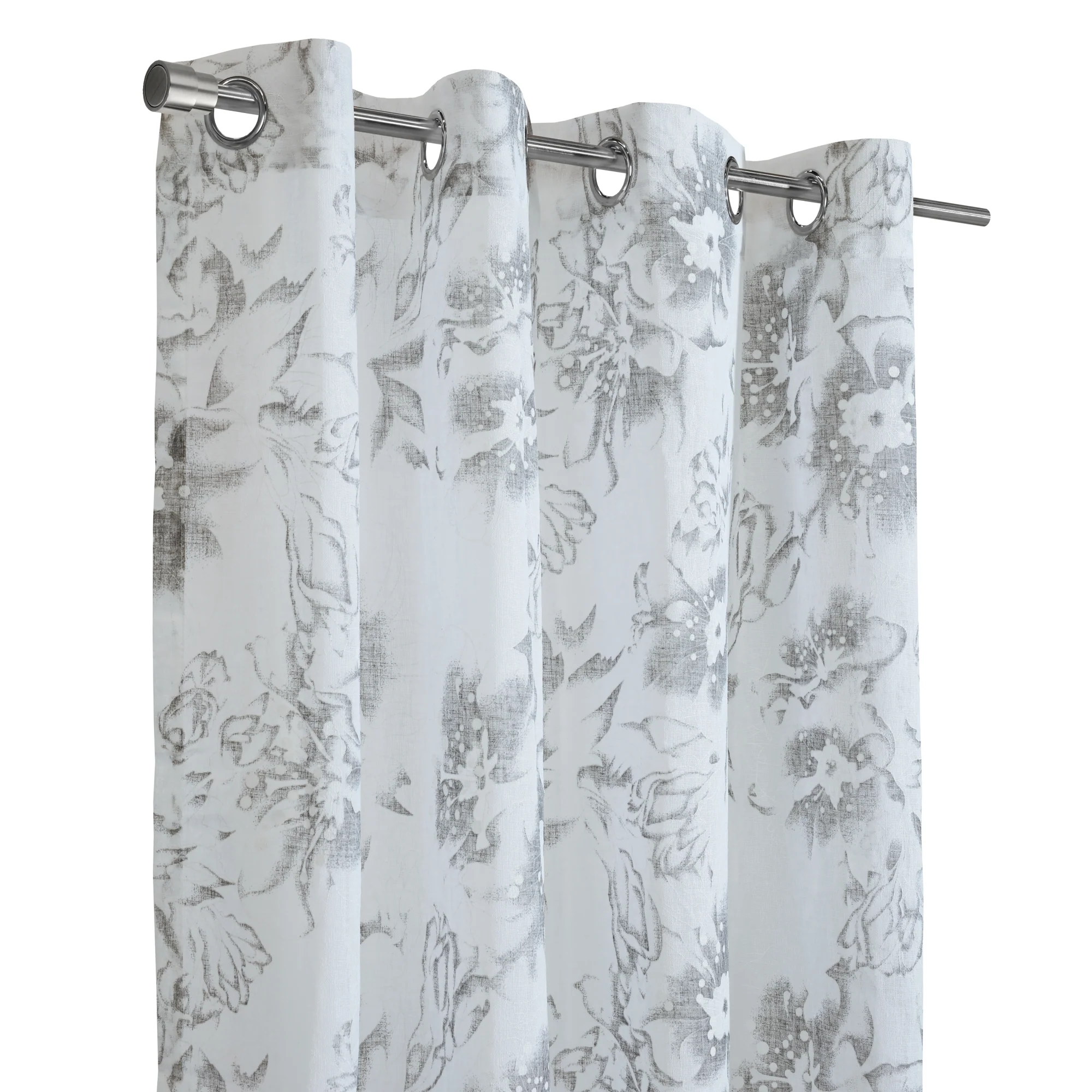 Grommet curtain panel - Rapture - White - Image 3