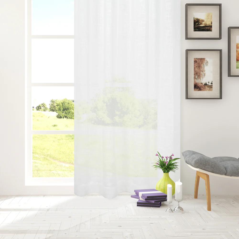 Grommet curtain panel - Zoey - Natural - 54 x 96'' - Image 2