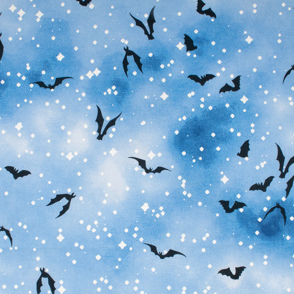 Halloween Fun Print - Bats - Blue