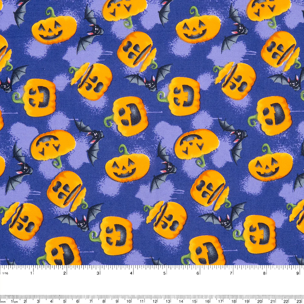 Halloween Fun Print - Pumpkin - Purple - Image 2