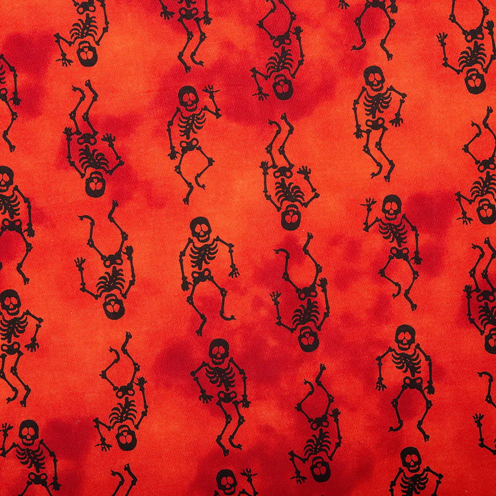 Halloween Fun Print - Skeleton - Red
