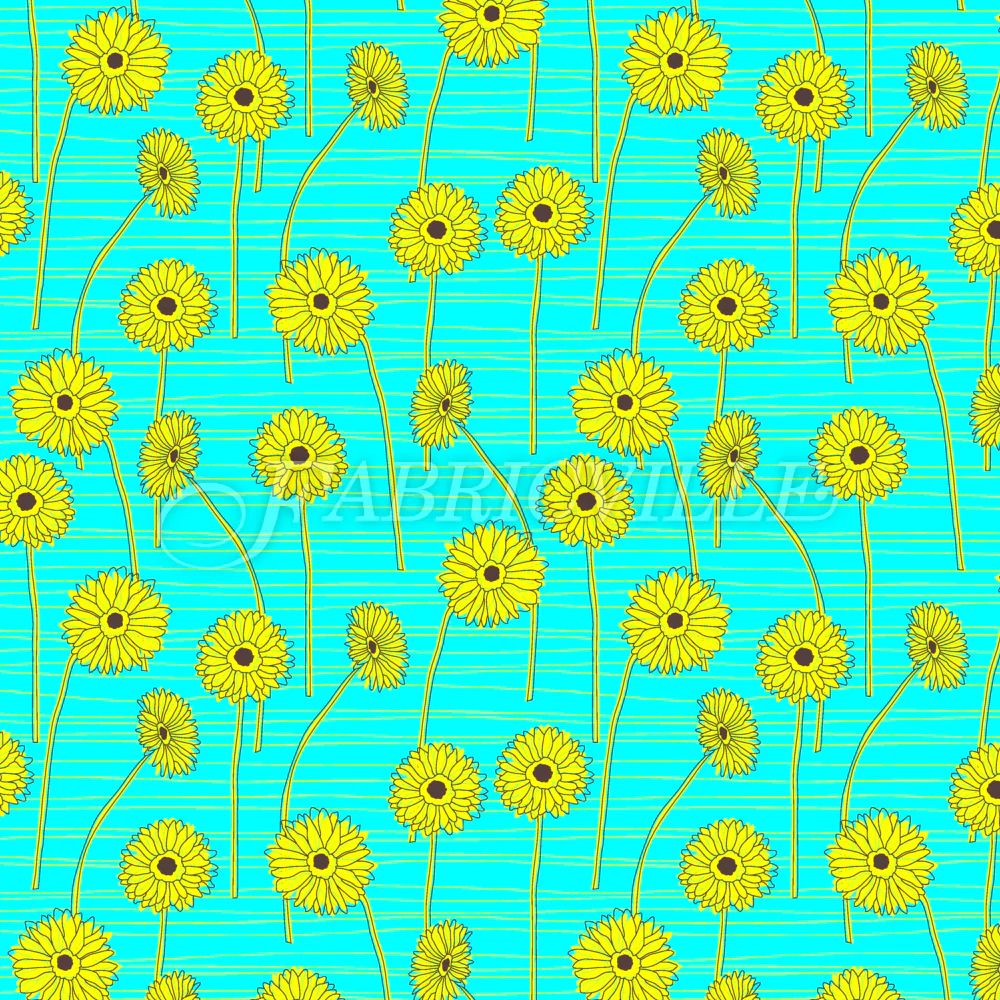 Hand-drawn Gerberas