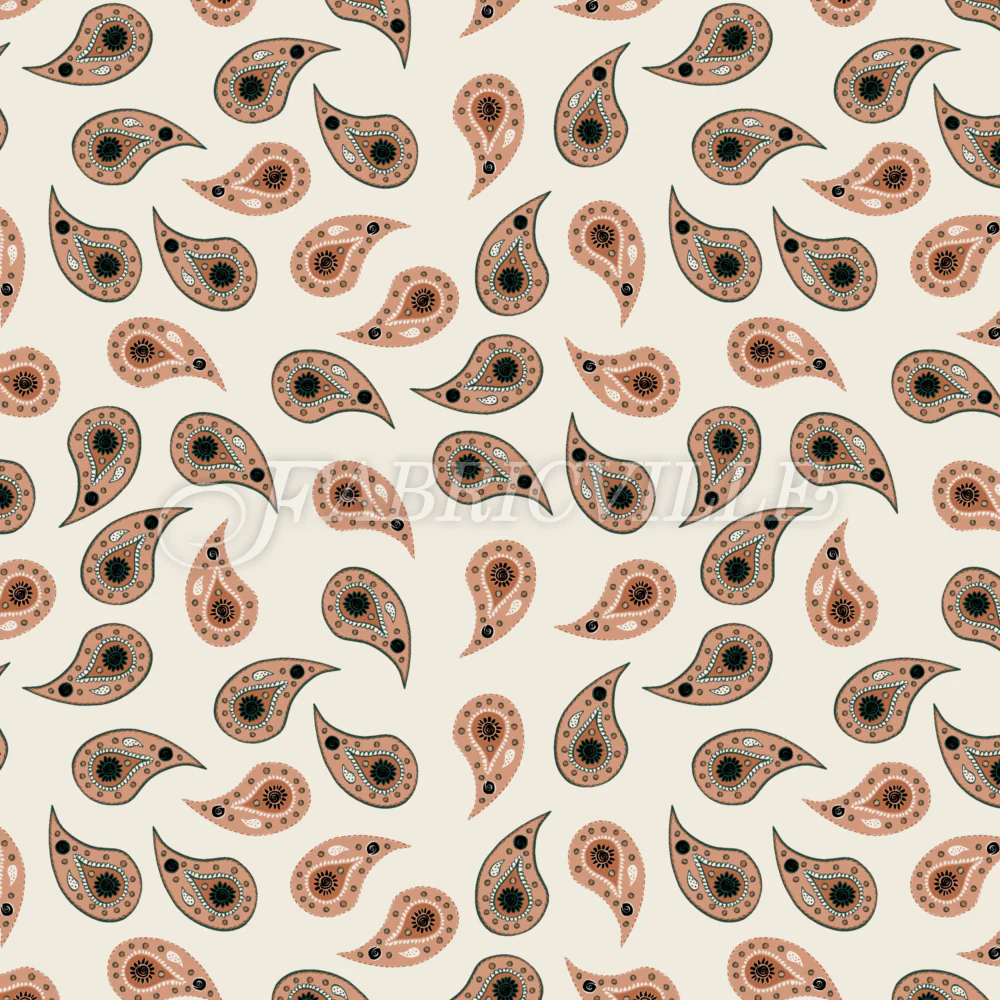 Hand Drawn Paisley Drops