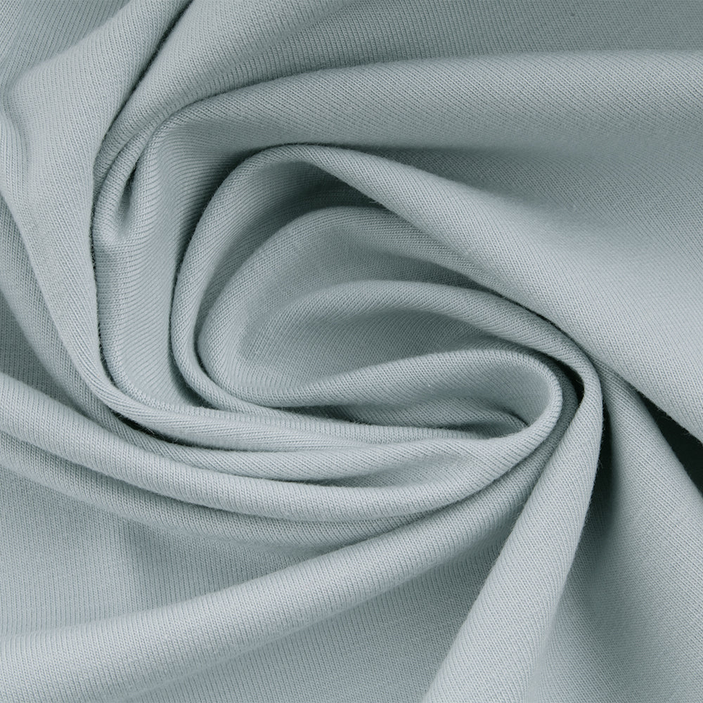 Heavy Cotton Lycra Knit - Aqua - Image 2