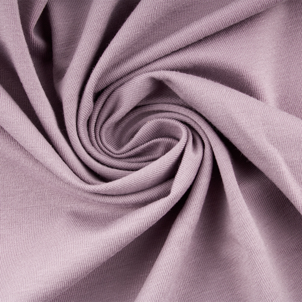 Heavy Cotton Lycra Knit - Lavender - Image 2