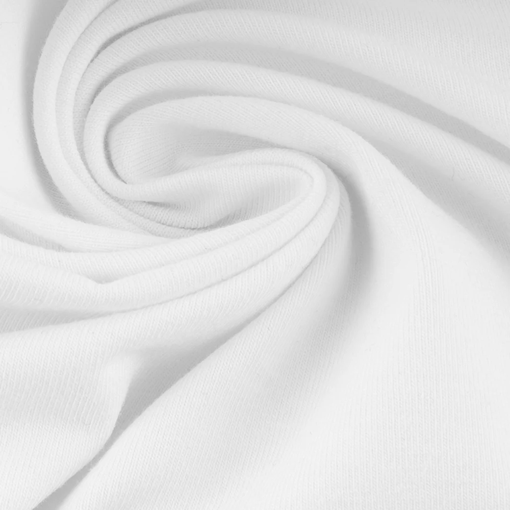Heavy Cotton Lycra Knit - White - Image 2