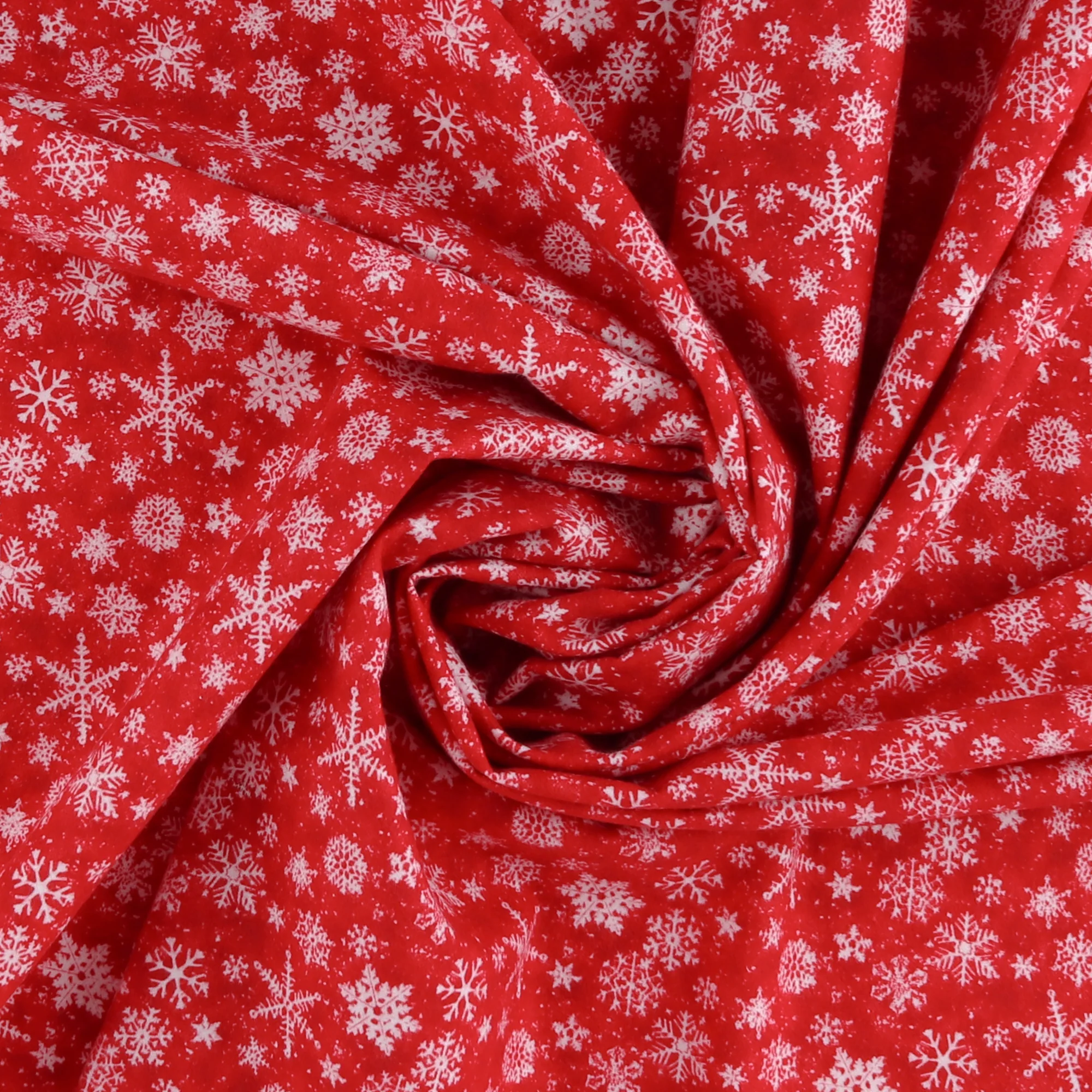 Henry Glass & Co - Printed Flannelette - SNOW CREW - 004 - Red - Image 2