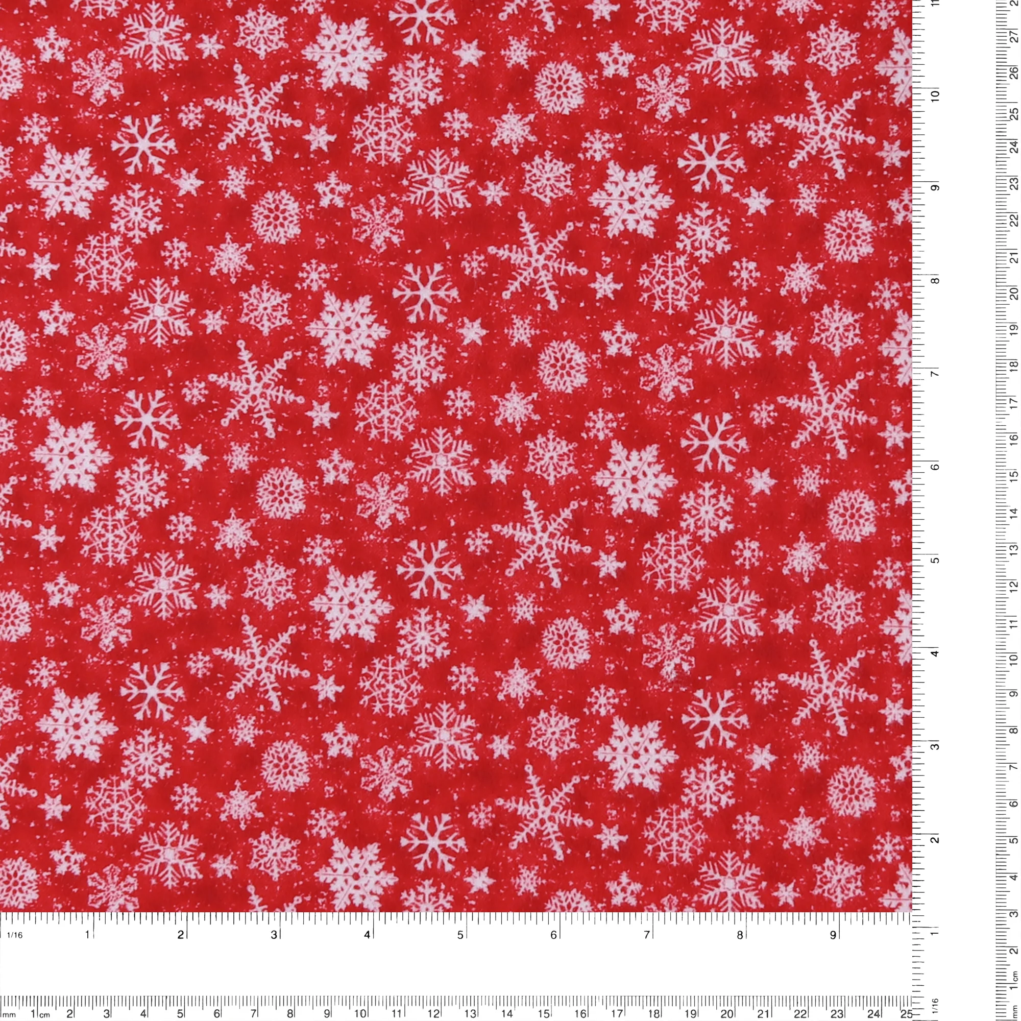 Henry Glass & Co - Printed Flannelette - SNOW CREW - 004 - Red - Image 3