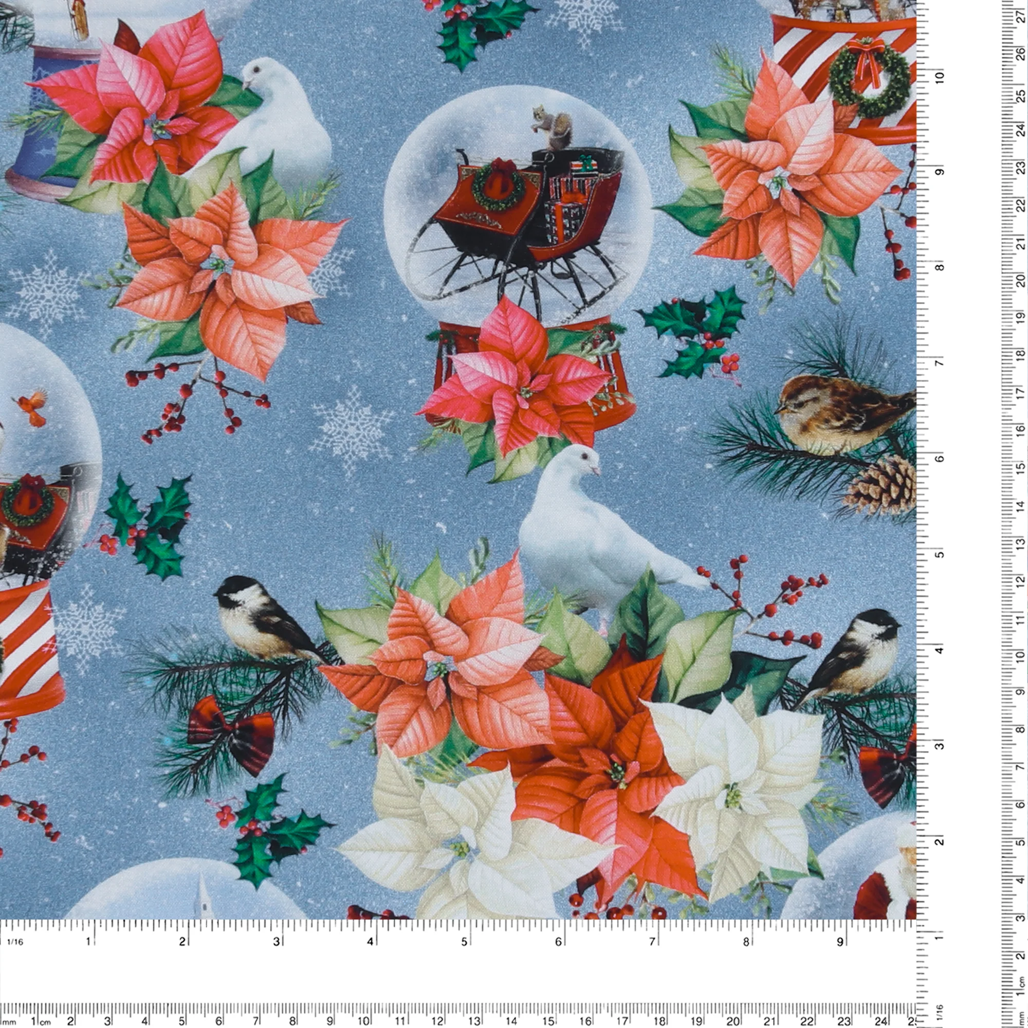 Henry Glass - Printed Cotton - «BELIEVE» - 001 - Blue - Image 3