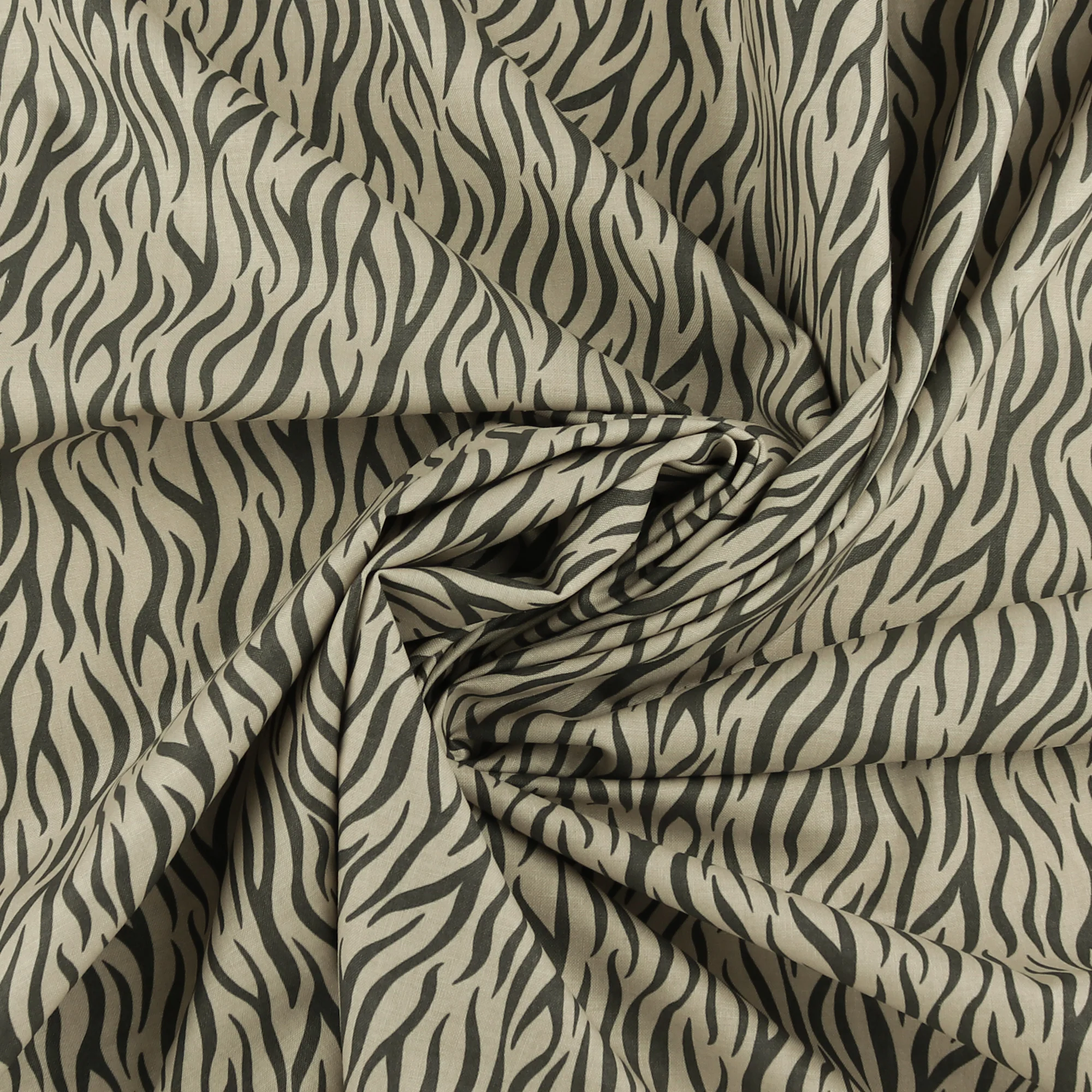 Henry Glass - Printed Cotton - «BIG KITTIES» - 007 - Taupe - Image 2