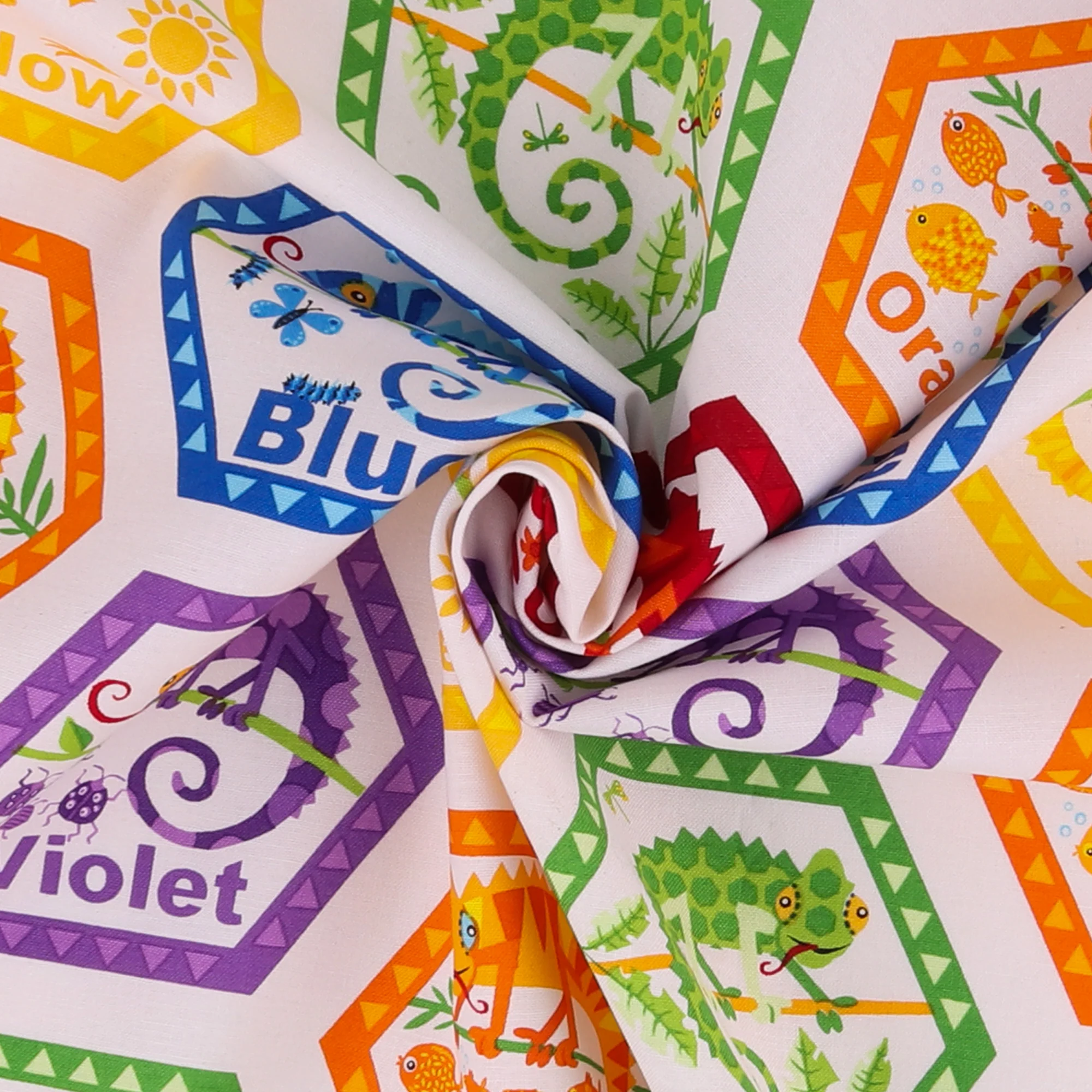 Henry Glass - Printed Cotton - CHEERFUL AND COLORFUL - 001 - White - Image 2