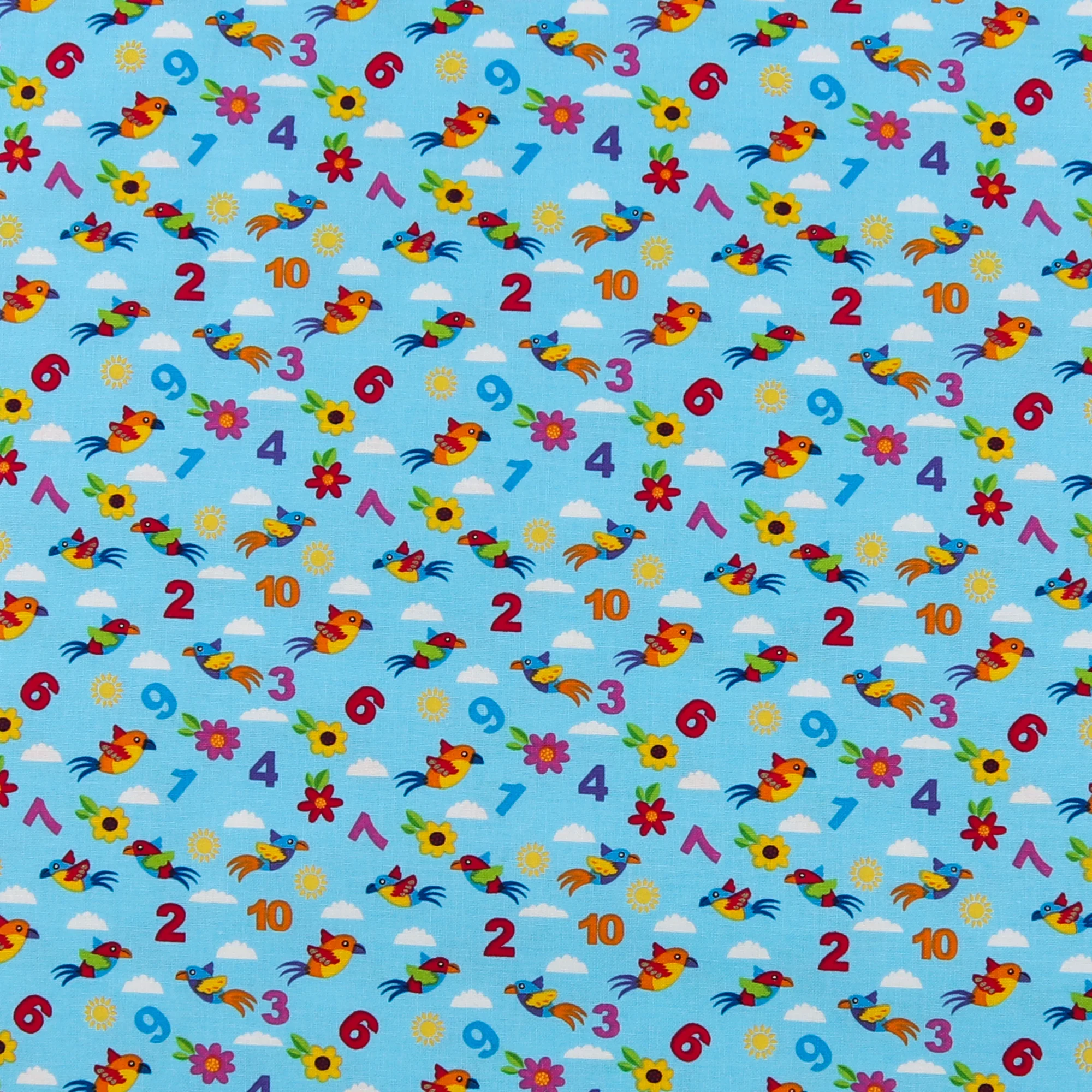 Henry Glass - Printed Cotton - CHEERFUL AND COLORFUL - 004 - Blue