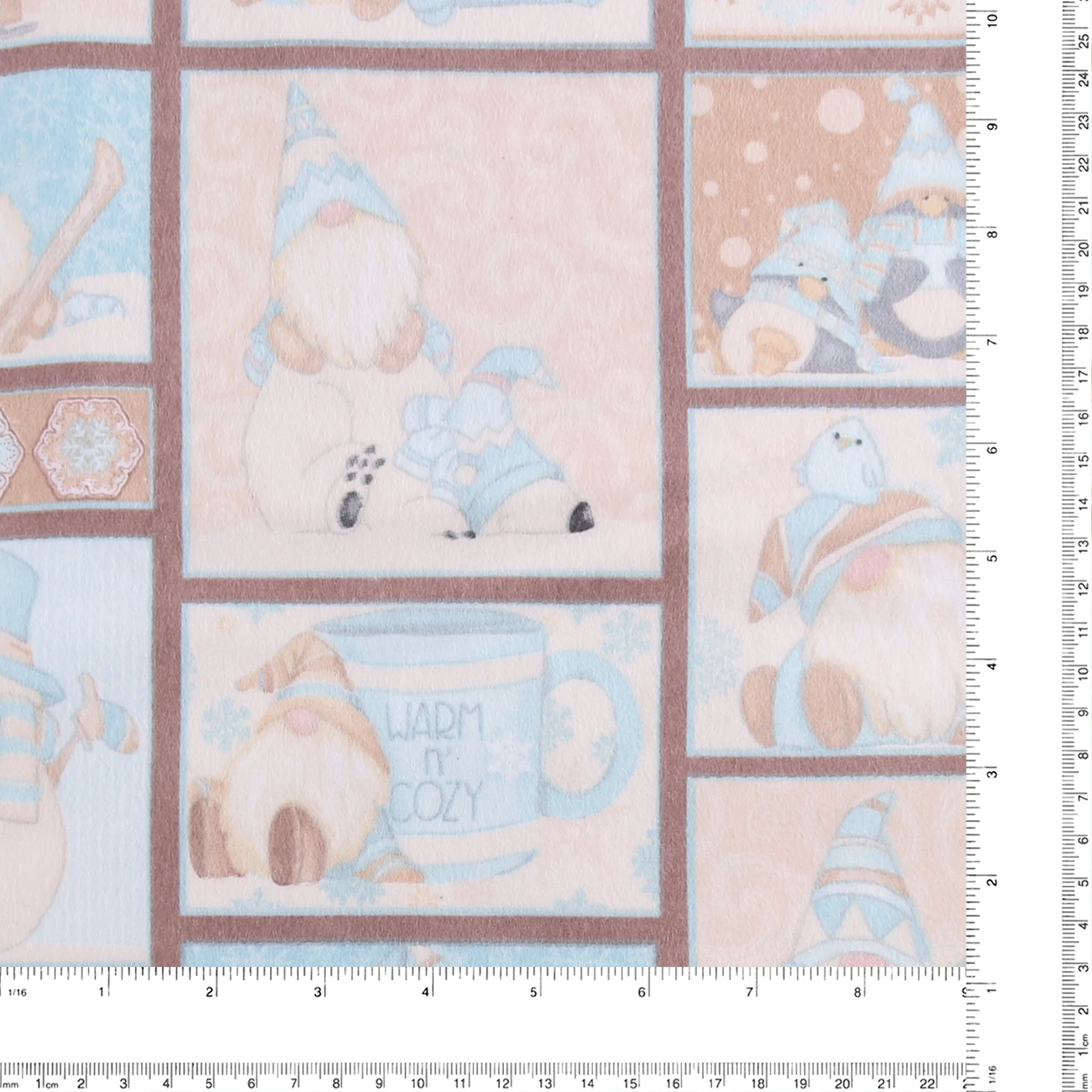 Henry Glass - Printed Flannelette - I LOVE SN'GNOMIES - 004 - Multicolor - Image 3