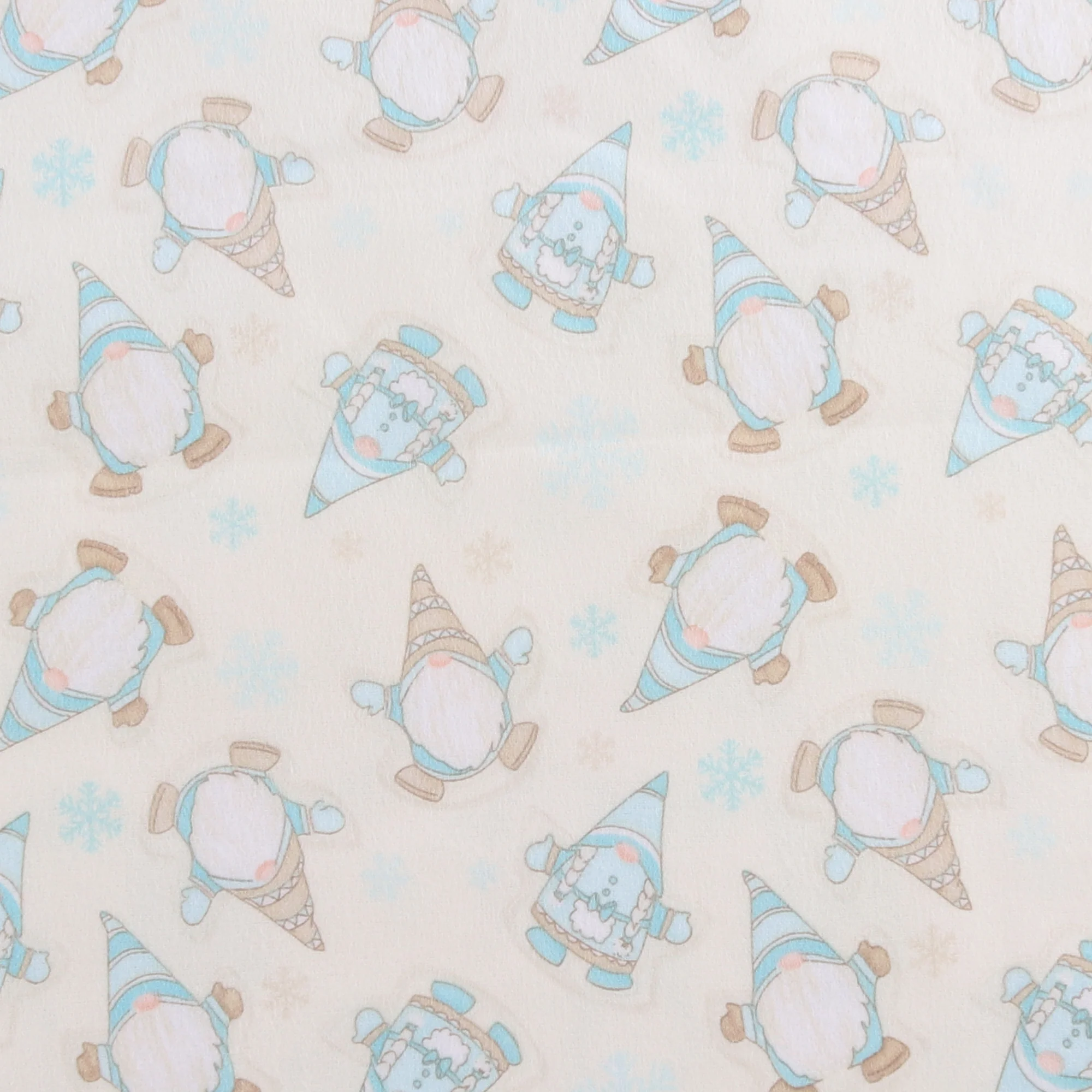 Henry Glass - Printed Flannelette - I LOVE SN'GNOMIES - 007 - Ivory