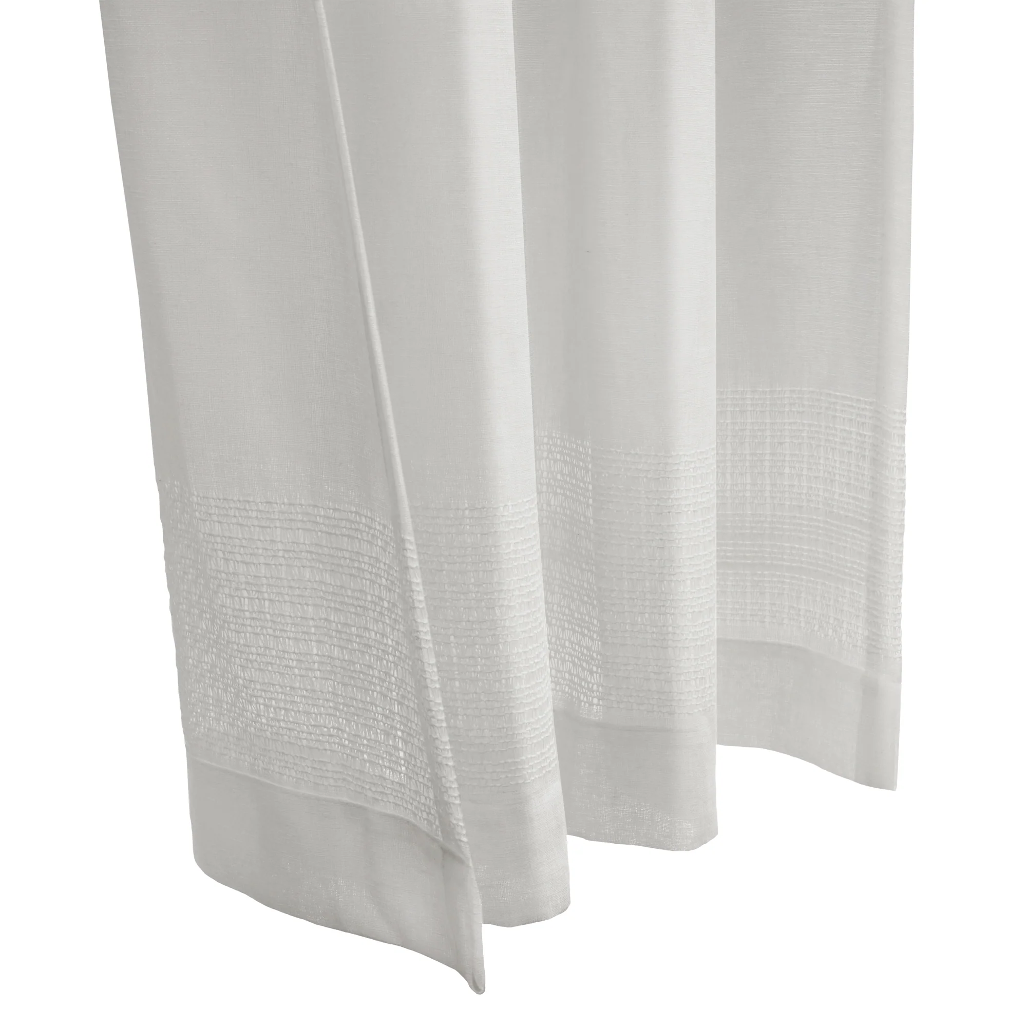 Hidden Tab curtain panel - Clara - White - Image 3