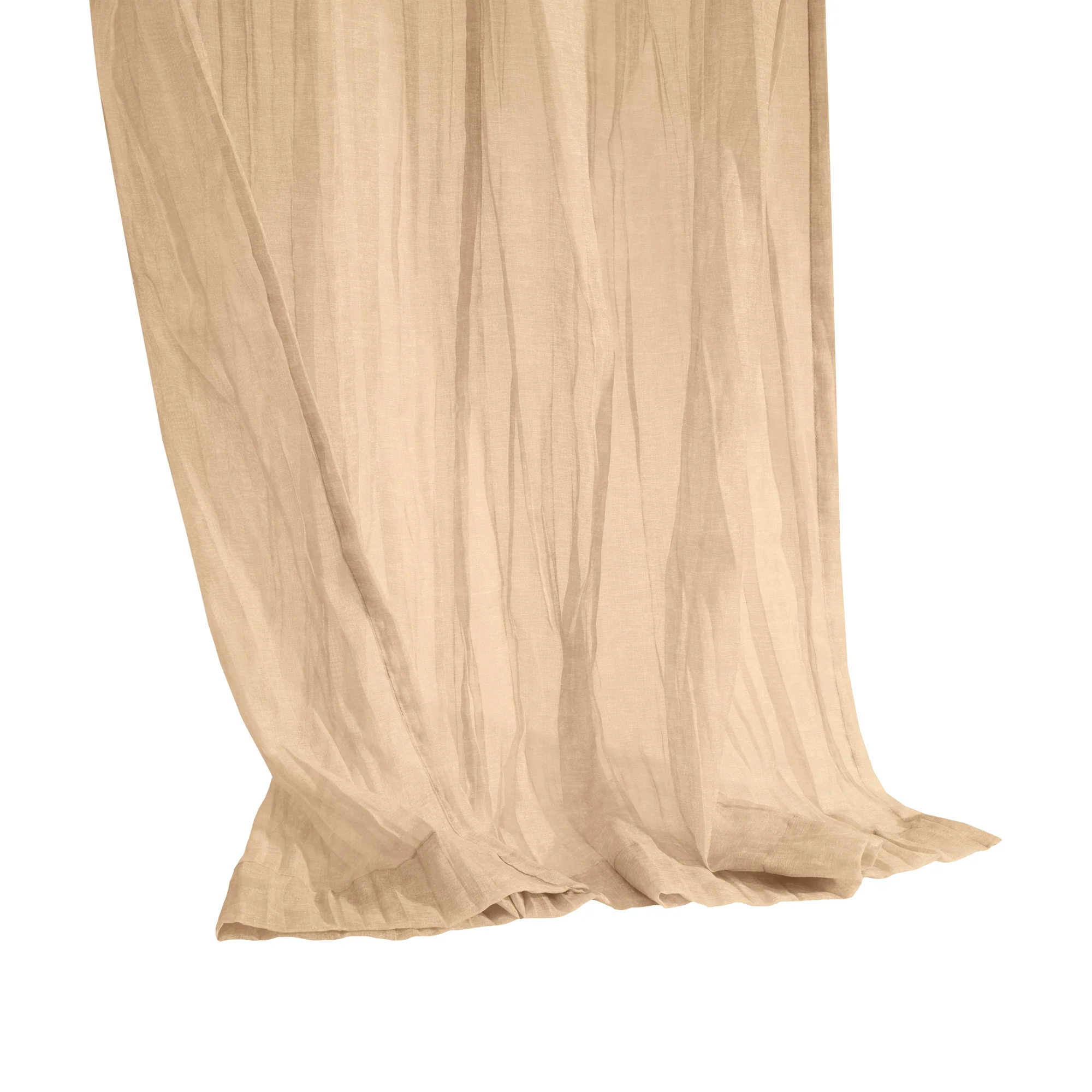 Hidden Tab curtain panel - Lexi - Apricot - 52 x 84'' - Image 3