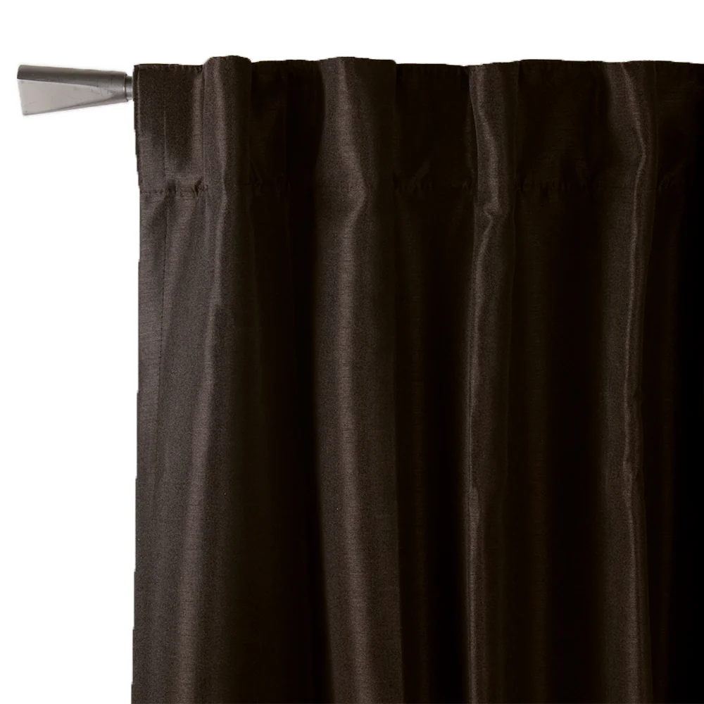Hidden tab curtain panel - Monaco - Espresso - 54 x 96''