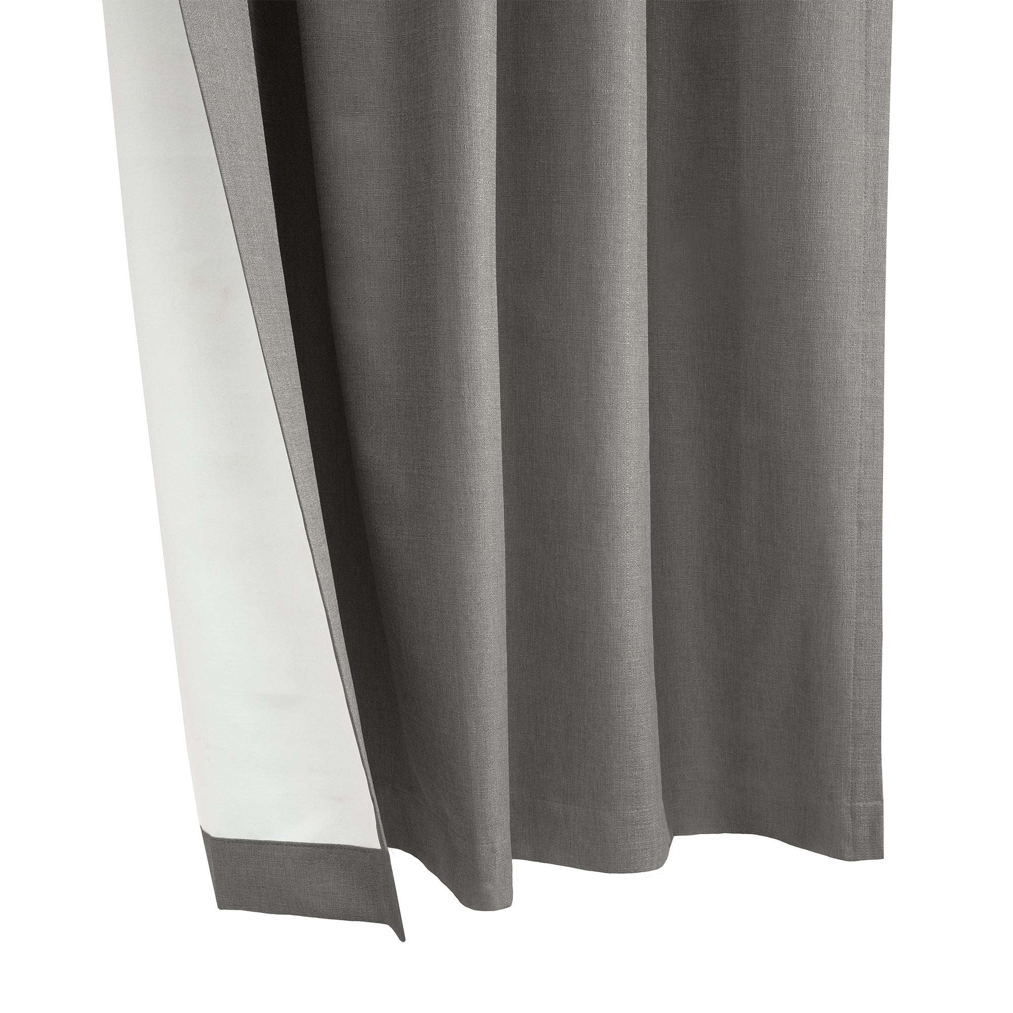 Hidden Tab curtain panel - Sutton - Silver - 52 x 84'' - Image 3