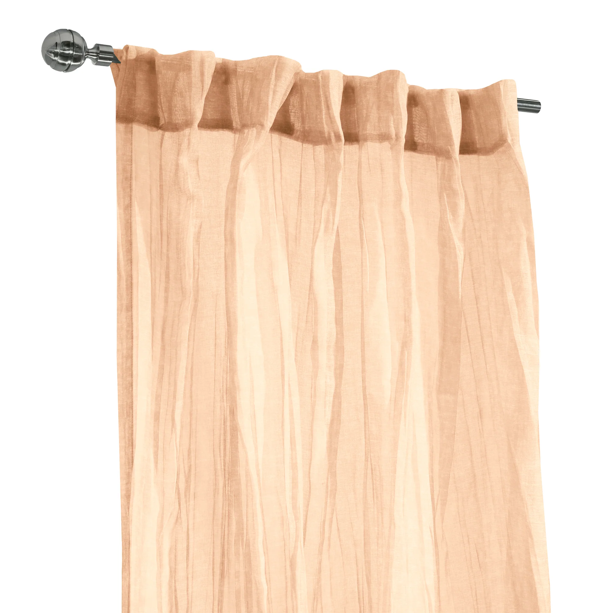 Hidden Tab Sheer panel - Paloma - Apricot - Image 4