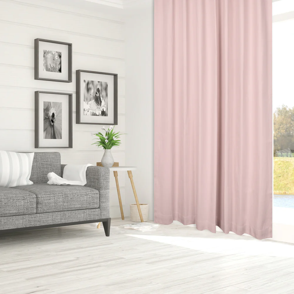 Hidden Tabs curtain panel - Lyons - Blush - Image 3