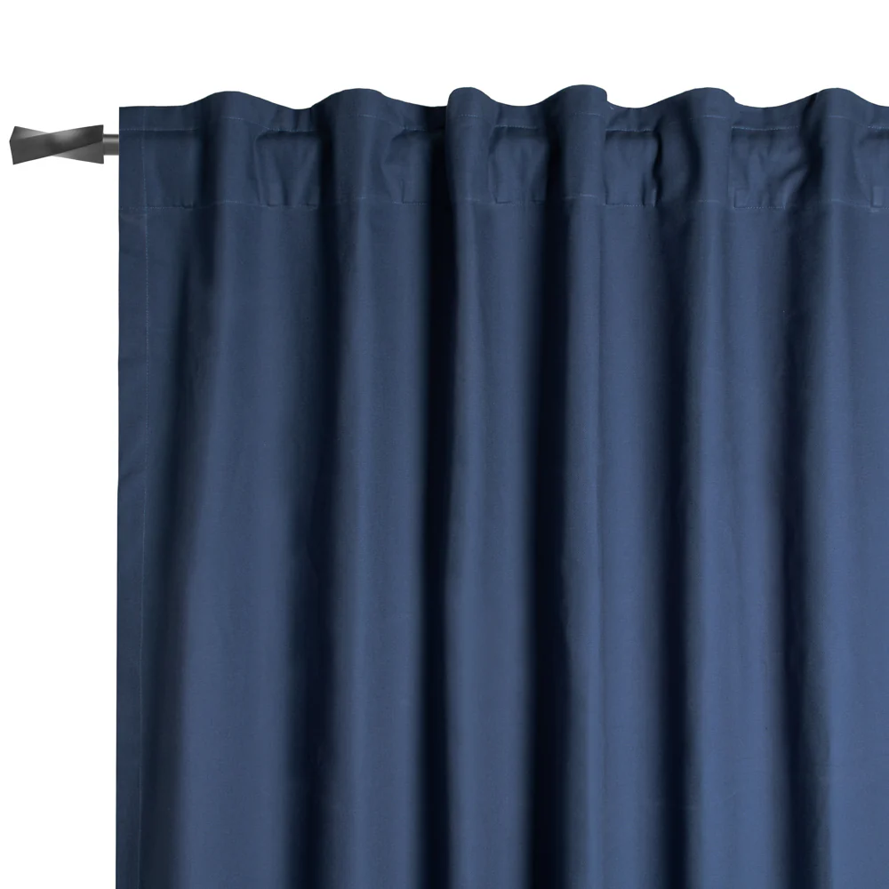 Hidden Tabs curtain panel - Lyons - Indigo
